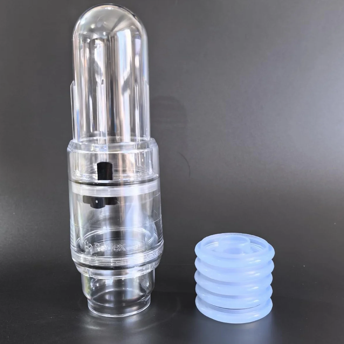 Pompa a Vuoto Manuale per Uomo con 5 Anelli in Silicone, Kit Vacuum Maschile