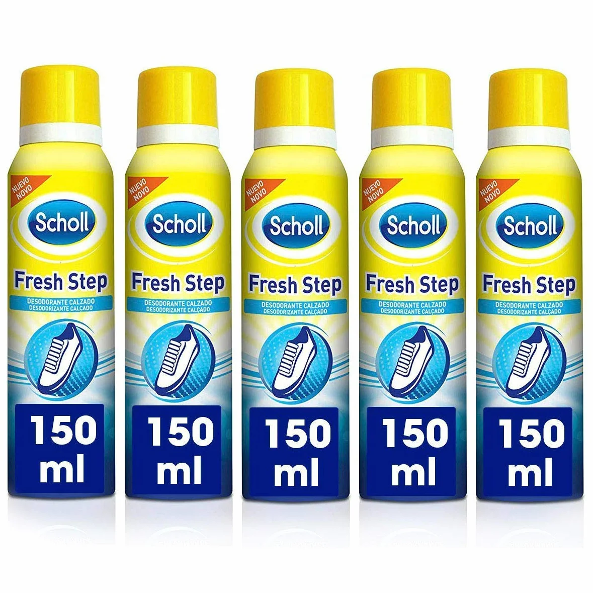 Scholl Pedorex Step Spray Deodorante Scarpe E Piedi 24H 5x150ml