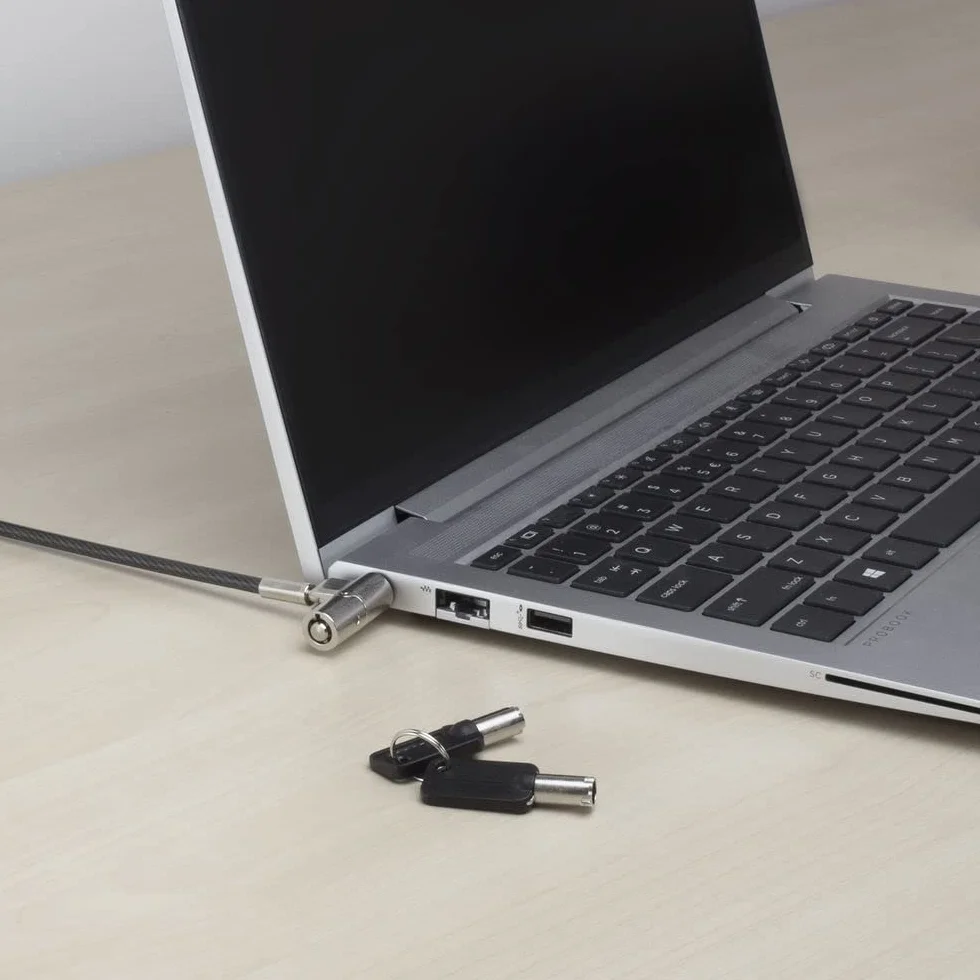 ACT AC9030 - Cavo di sicurezza per computer portatile, 2 m, slot per computer portatile, serratura per laptop, cavo antifurto