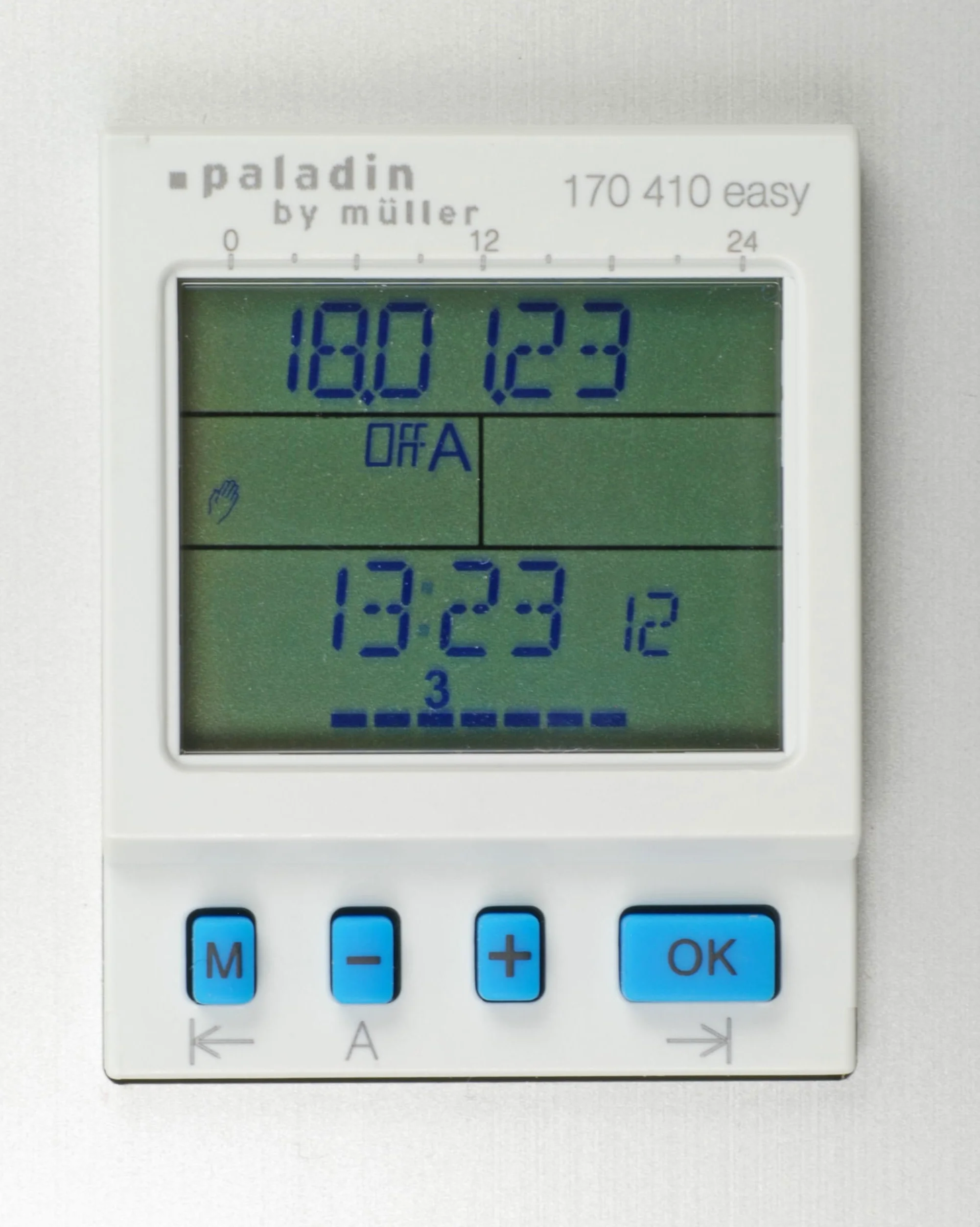 EHMANN Ciabatta elettrica 0874x00052031, 5 prese, con timer, programma giornaliero e settimanale e funzioni aggiuntive, alloggiamento in alluminio, possibilità di fissaggio 1,5 m cavo
