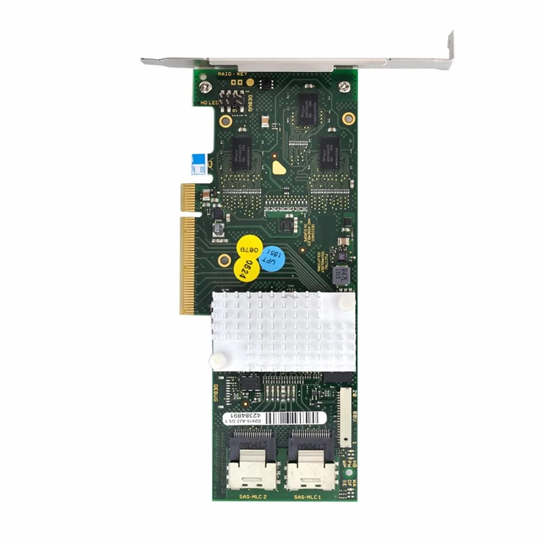 ChenYang CY Scheda Controller PCI-E 2.0 X8 con Staffa PCI-E a D2616-A12 LSI 9261-8i SATA/SAS Raid 6Gbs 512MB Cache SFF-8087 6Gb RAID0.1.5.6