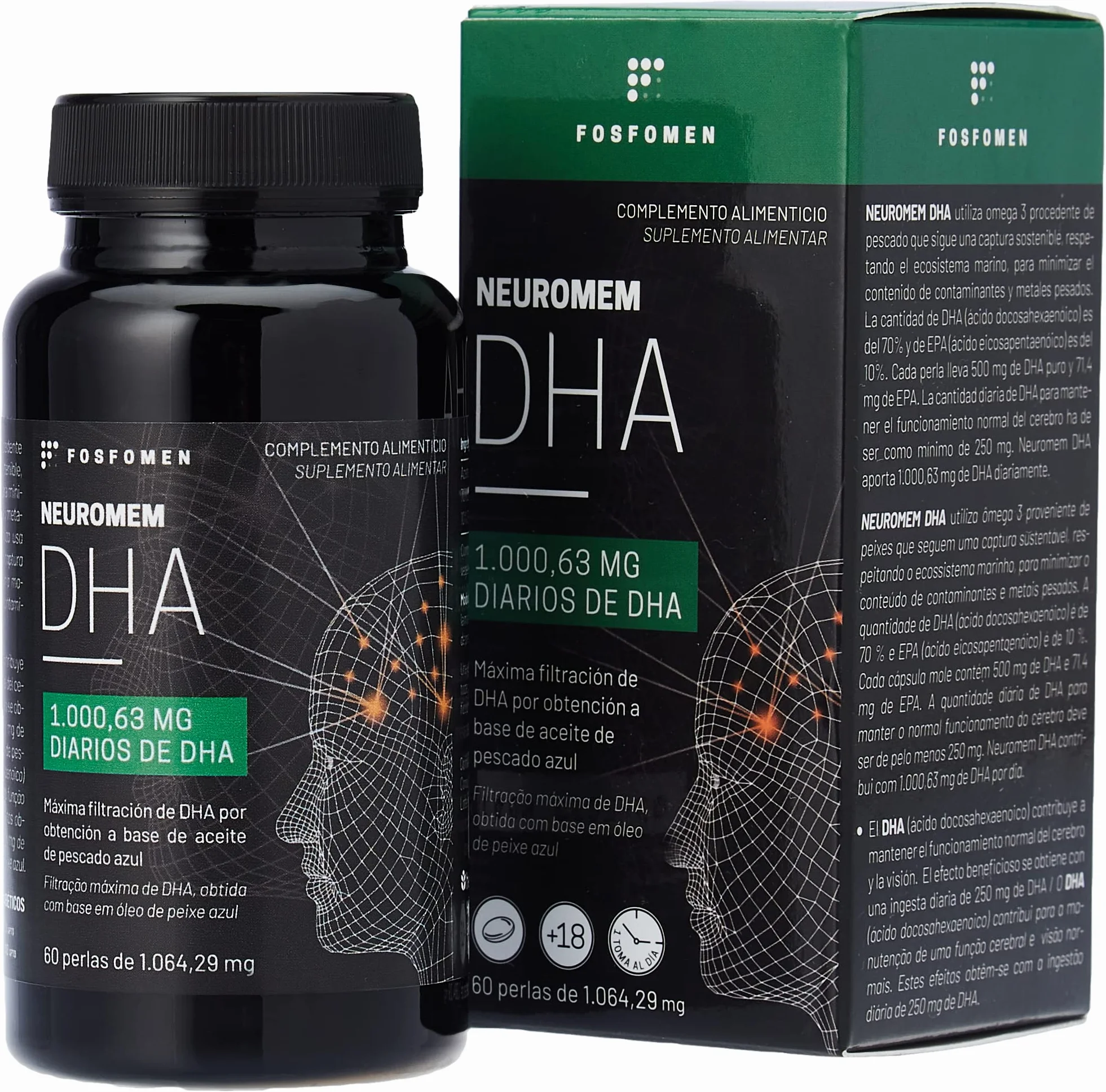 FOSFOMEN NEUROMEN DHA 60 perle integratore quotidiano