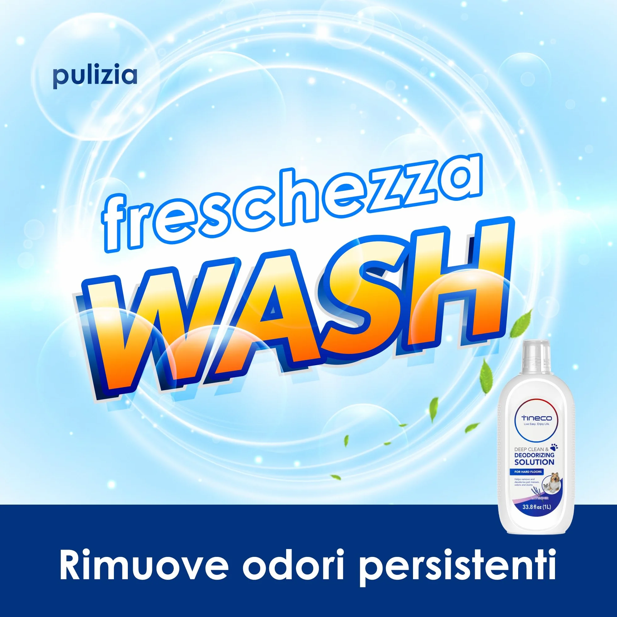 Tineco Soluzione Pulizia Pavimenti 1L Lavanda per iFloor 2/3 Breeze FLOOR ONE S3 S5 S5 Pro 2 S6 S7 Pro
