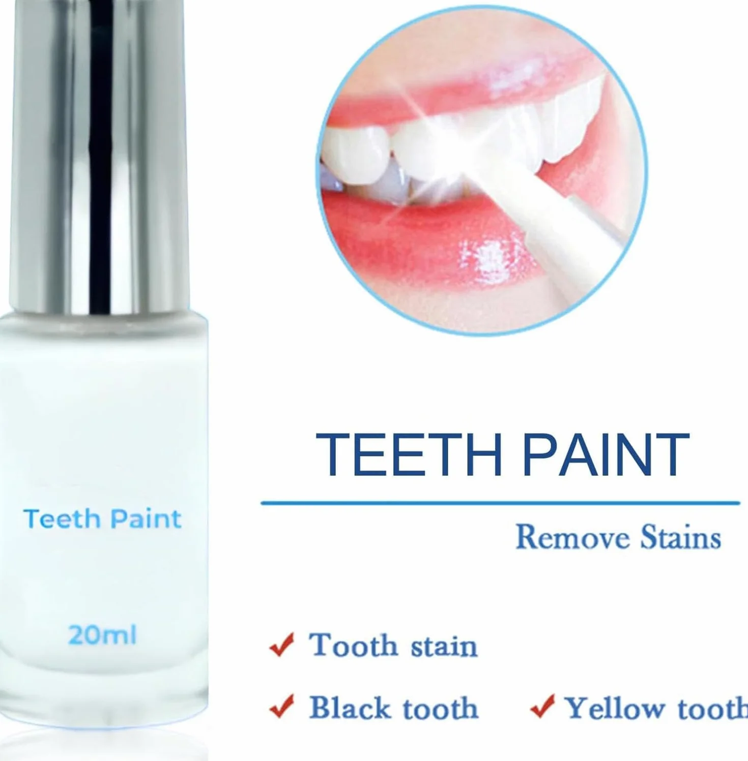Celsky Paint Sbiancante per Denti Bianco Istantaneo Rimozione Macchie