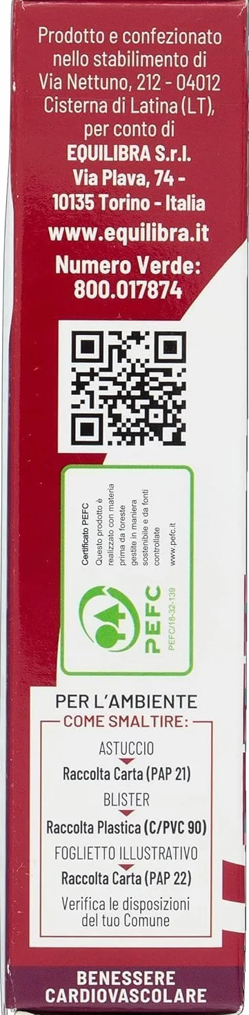 Equilibra Omega 3 6 Integratore Olio di Pesce EPA DHA 32 Capsule