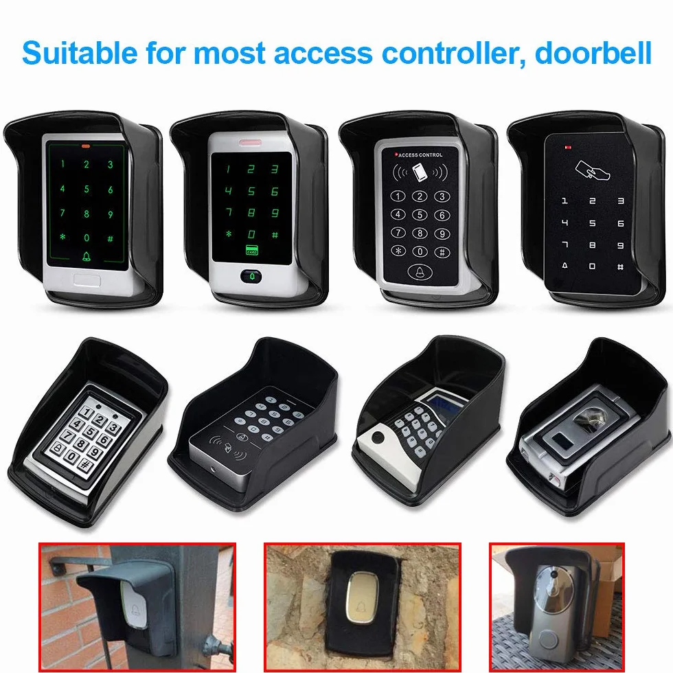 Copertura Impermeabile in Pastica per Controllo Accessi di Sicurezza,Controllo della Tastiera,Protezione Antipioggia (2 pezzi)