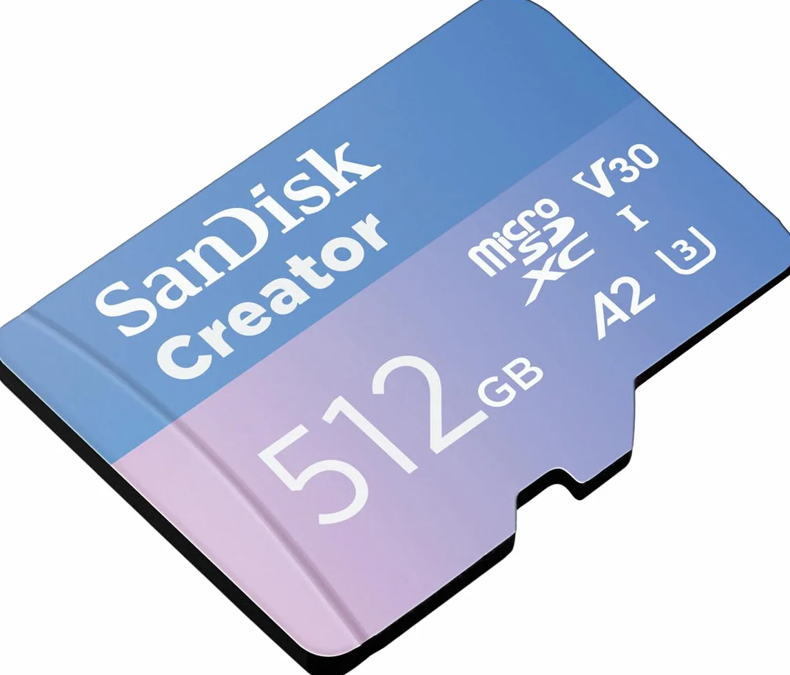 SANDISK Creator Carta microSDXC UHS-I 256 GB + Adapter (Per Smartphone, Action Camera e Droni, 5,3K i 4K, A2, C10, V30, U3, fino a 190 MB/s, 3 mesi di Adobe Lightroom inclusi)