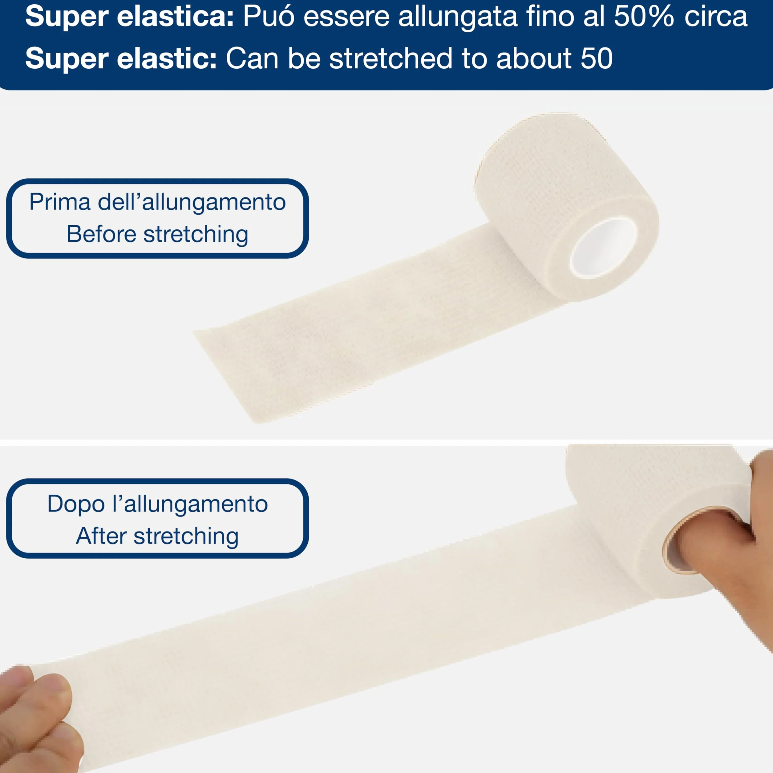 GIMA Benda elastica coesiva 20m x 10cm confezione da 1
