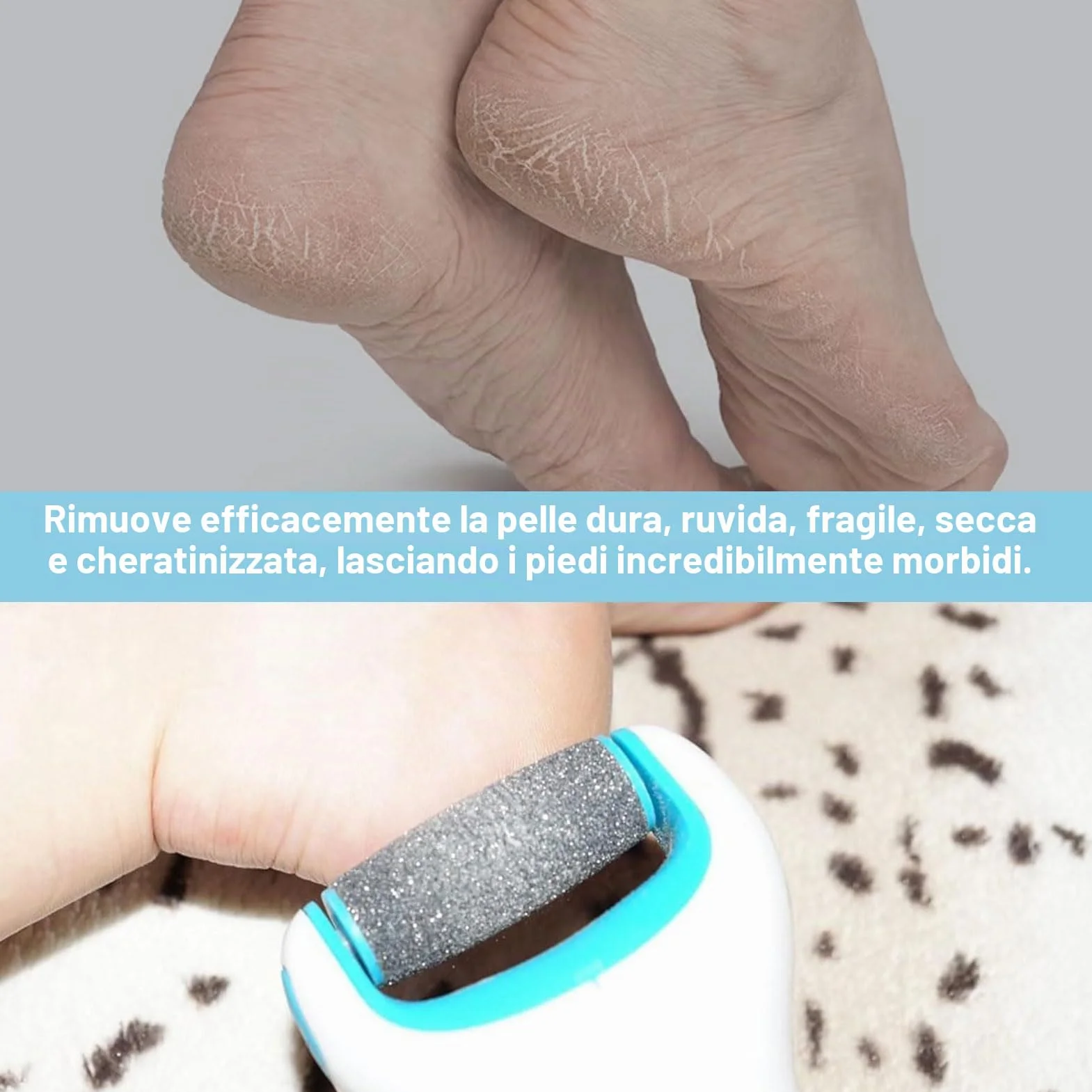Dr Scholl Velvet Smooth Rulli Ricambi Compatibile con Scholl Smooth, Esfoliante Piedi, 10 Pezzi