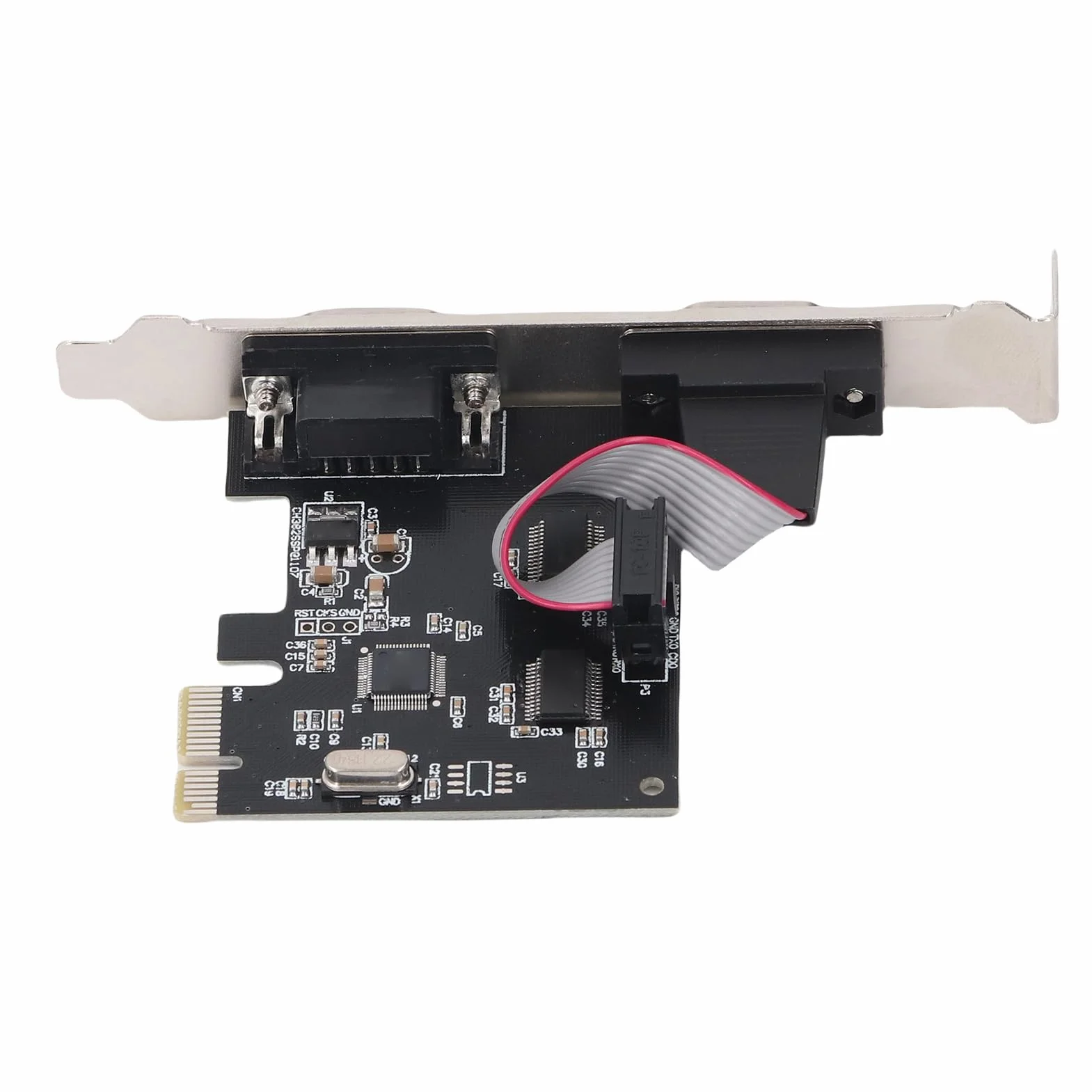 VBESTLIFE Scheda Combinata Parallela Seriale PCI con Duali Porte Seriali 232, Scheda Adattatore Combinato PCI, Controller della Scheda di Espansione PCI, Scheda PCI a Stampante