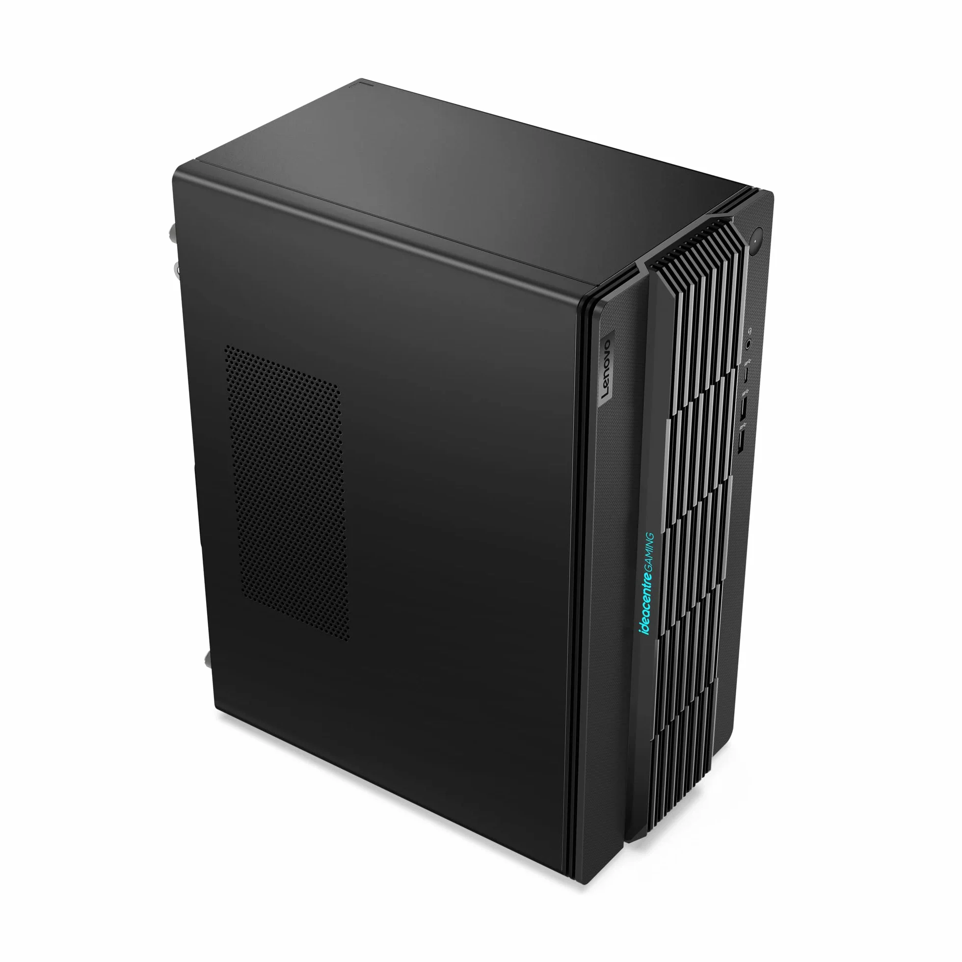 Lenovo Ideacentre Gaming 5 17ACN7 - Computer desktop (AMD Ryzen 5 5600G, 8 GB RAM, 512 GB SSD, NVIDIA GeForce RTX 3050-12 GB, Windows 11 Home) Tastiera AZERTY (Francese) e Mouse USB, colore: Nero