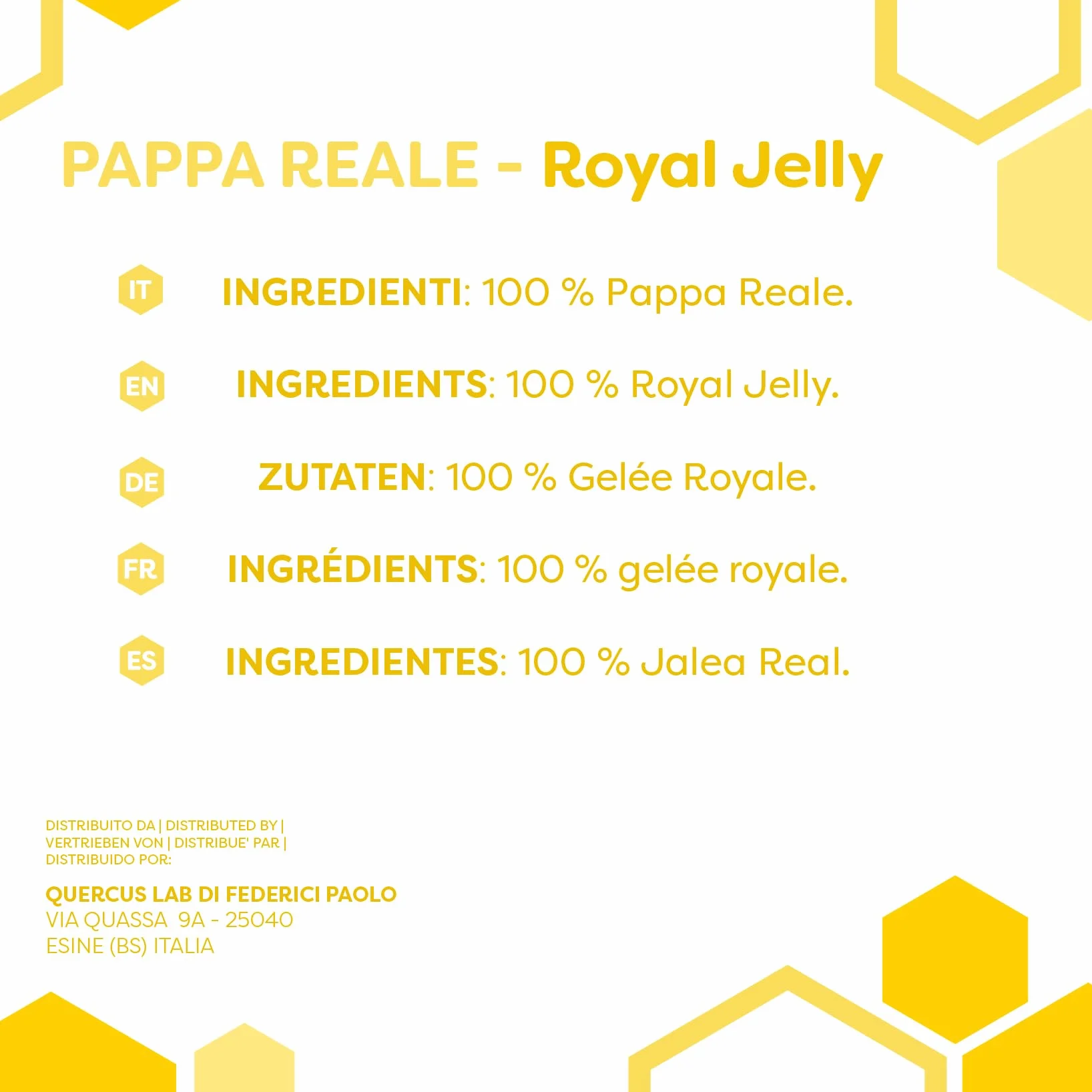 ERBOTECH Pappa Reale Pura e Fresca 2x15g, Prodotto Naturale con Sali Minerali e Vitamine, Made in Italy