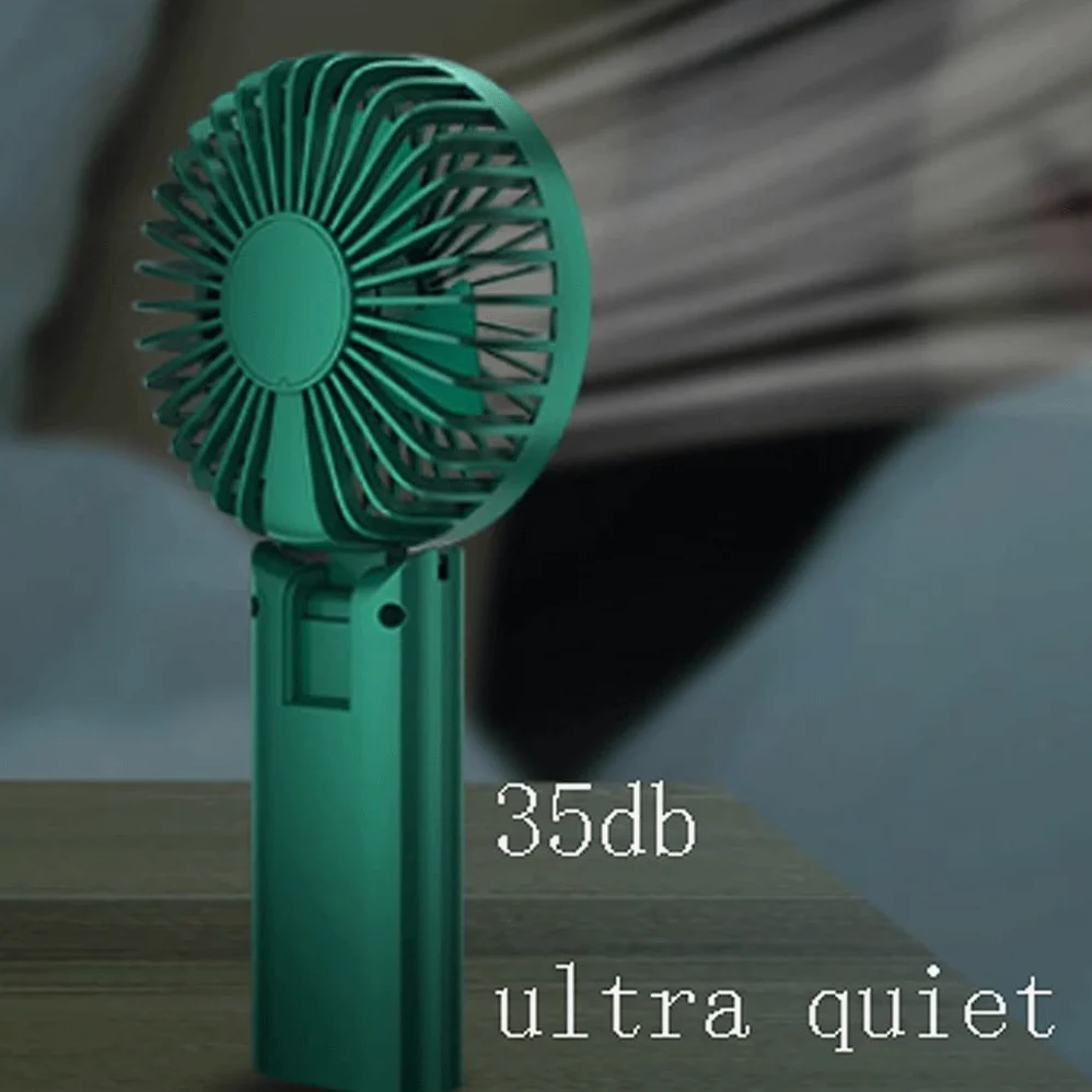 Mini Ventilatore Piccolo Portatile/scrivania/Collo, Ventola Pieghevole Multifunzionale, Ventola di Raffreddamento USB, Ventola Portatile per casa Ufficio all'aperto, Ventola da scrivania Forte