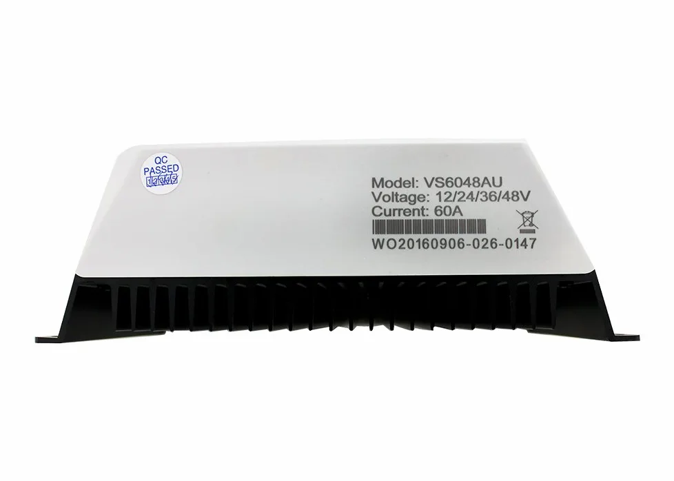 Regolatore di carica solare EPEVER PWM ViewStar serie VS-AU Regolatore di carica 10-60A, 12V/24/36/48VDC con display LCD e 2 porte USB, messa a terra positiva comune