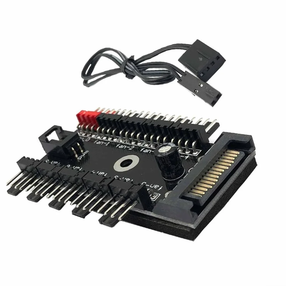 PWM Fan Hub 12V 4 pin 10 porte con alimentazione ausiliaria