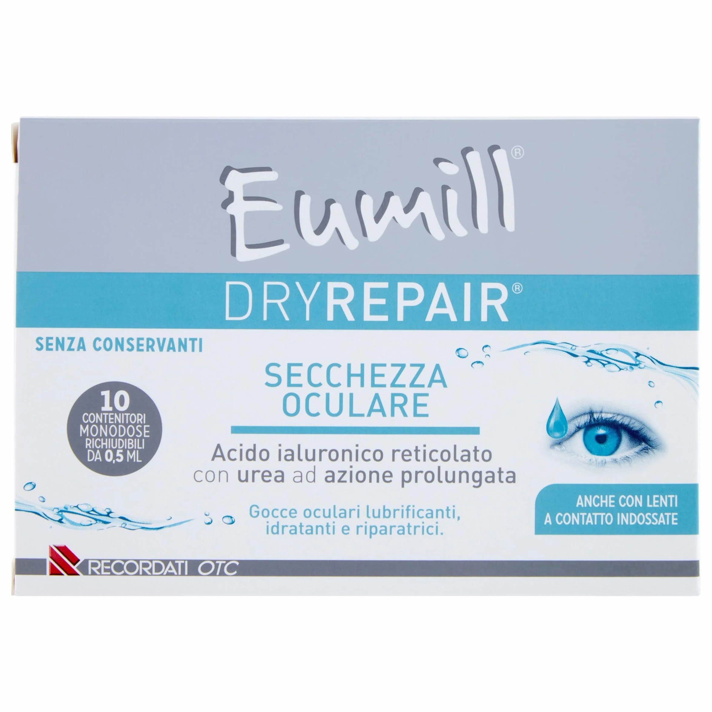 Eumill Dryrepair Gocce Oculari Secchezza Oculare, 10 Monodose 0,5ml