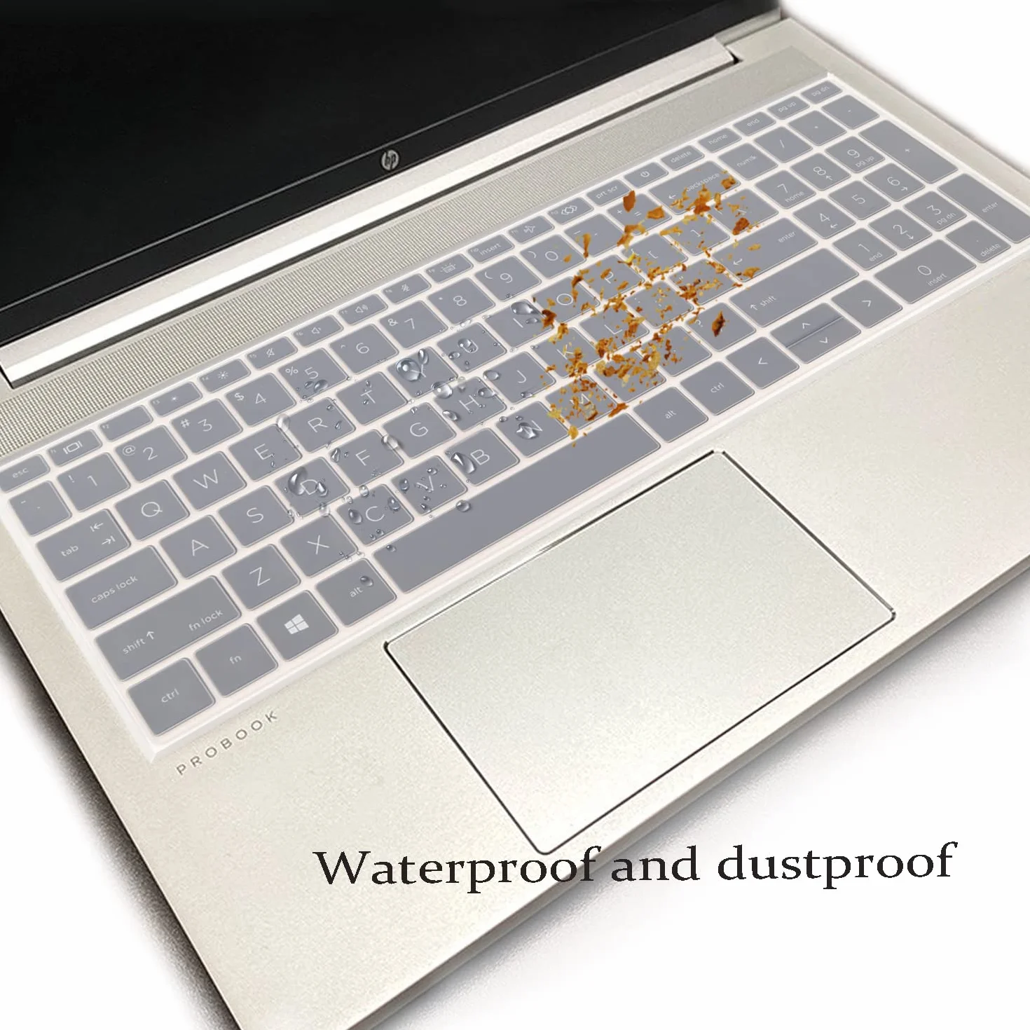 Copertura per tastiera per HP ProBook 450 G8 G9 G10/455 G8 G9 G10/650 G8/HP Zbook Power G8 G9, HP ProBook 15,6 pollici (non compatibile con HP ProBook 450/455/650 G6 G7), trasparente