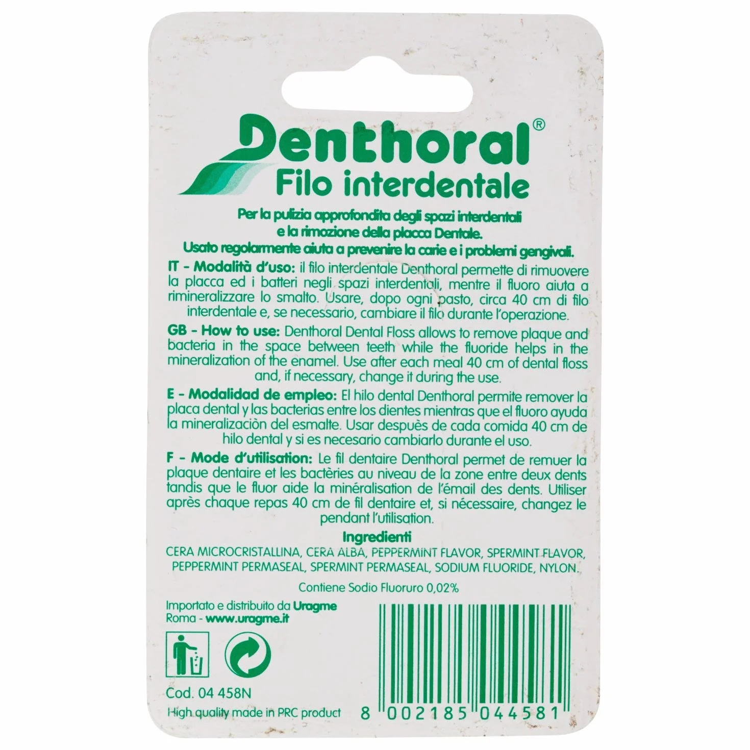 Denthoral Filo Interdentale Cerato 50m