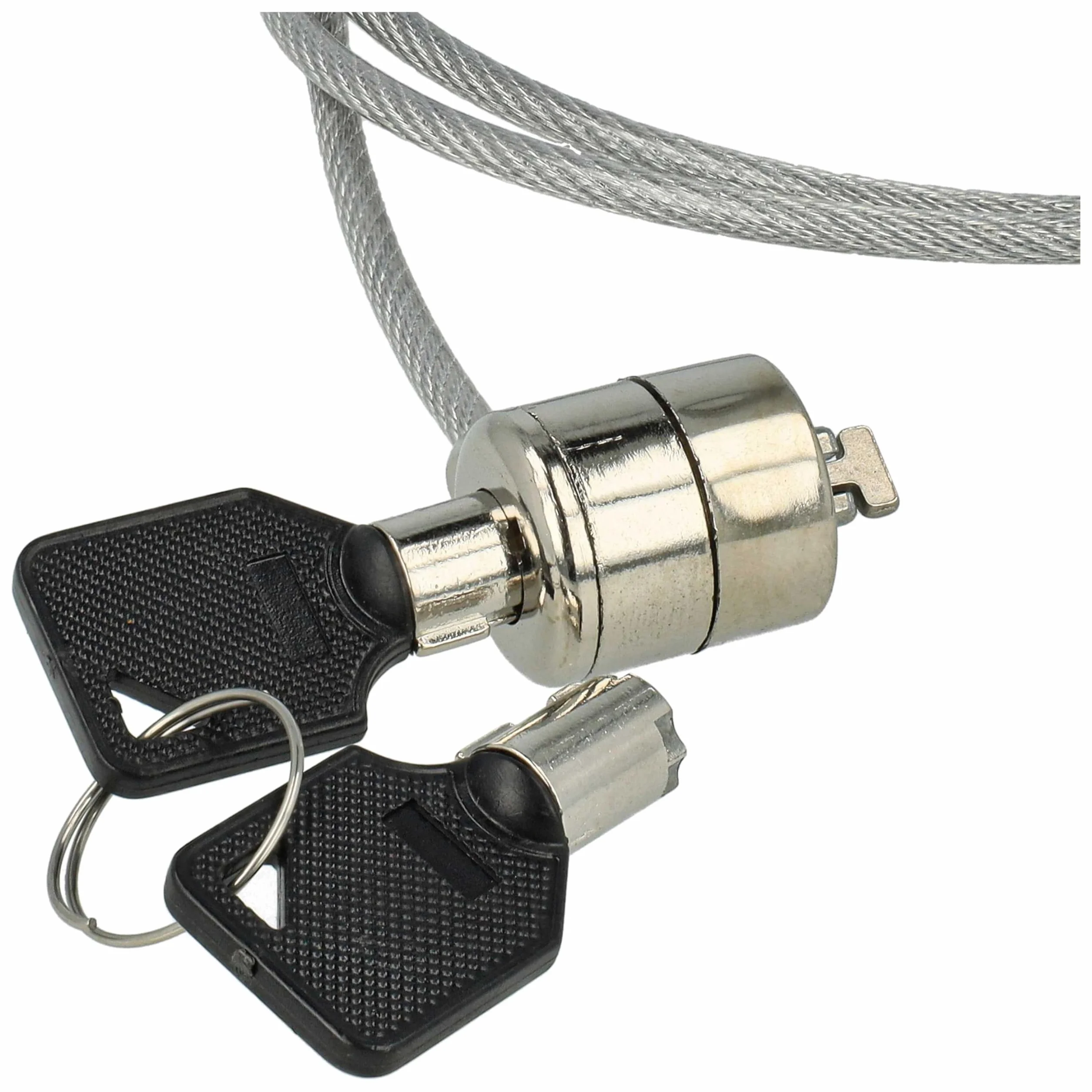 vhbw 10x Kensington Lock per Laptop Notebook - Cavo di Sicurezza con Chiavi, 1,2 m