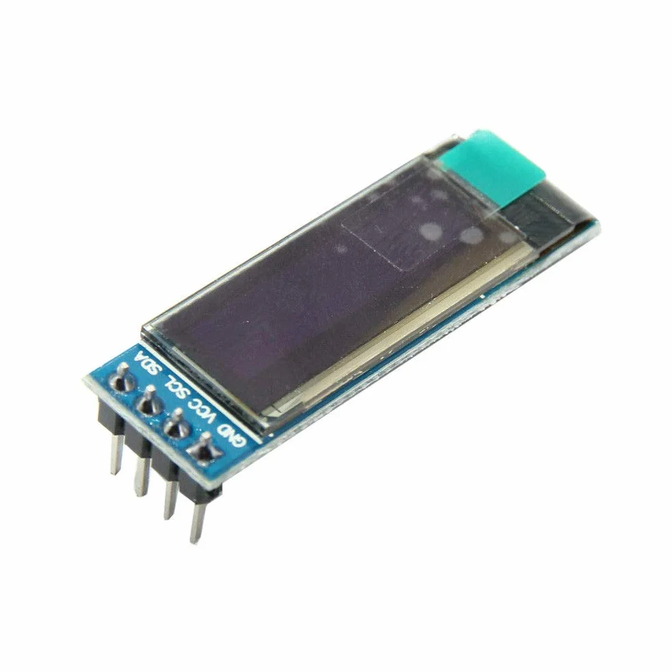 x2pcs 0.91 inch Blue 128X32 OLED LCD LED Display Module| 2 pz 0.91 Pollici 128x32 IIC I2C Display OLED LCD Blu Fai da Te Modulo OLED SSD1306 Driver IC DC 3.3 V 5 V per Arduino