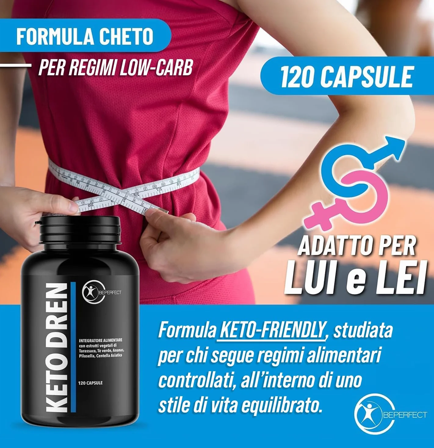Integratore Alimentare Estratti Vegetali 120 Capsule Tarassaco Tè Verde Ananas Bromelina Ortosifon Equiseto