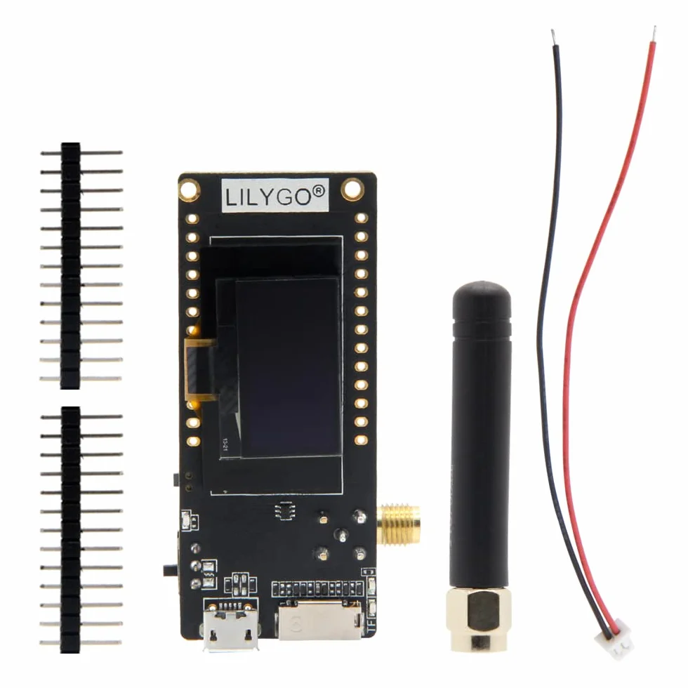 LILYGO TTGO Lora OLED 0,96 pollici scheda SD WiFi BLE scheda di sviluppo ESP32 Paxcounter modulo SMA Metri Passenger Flows