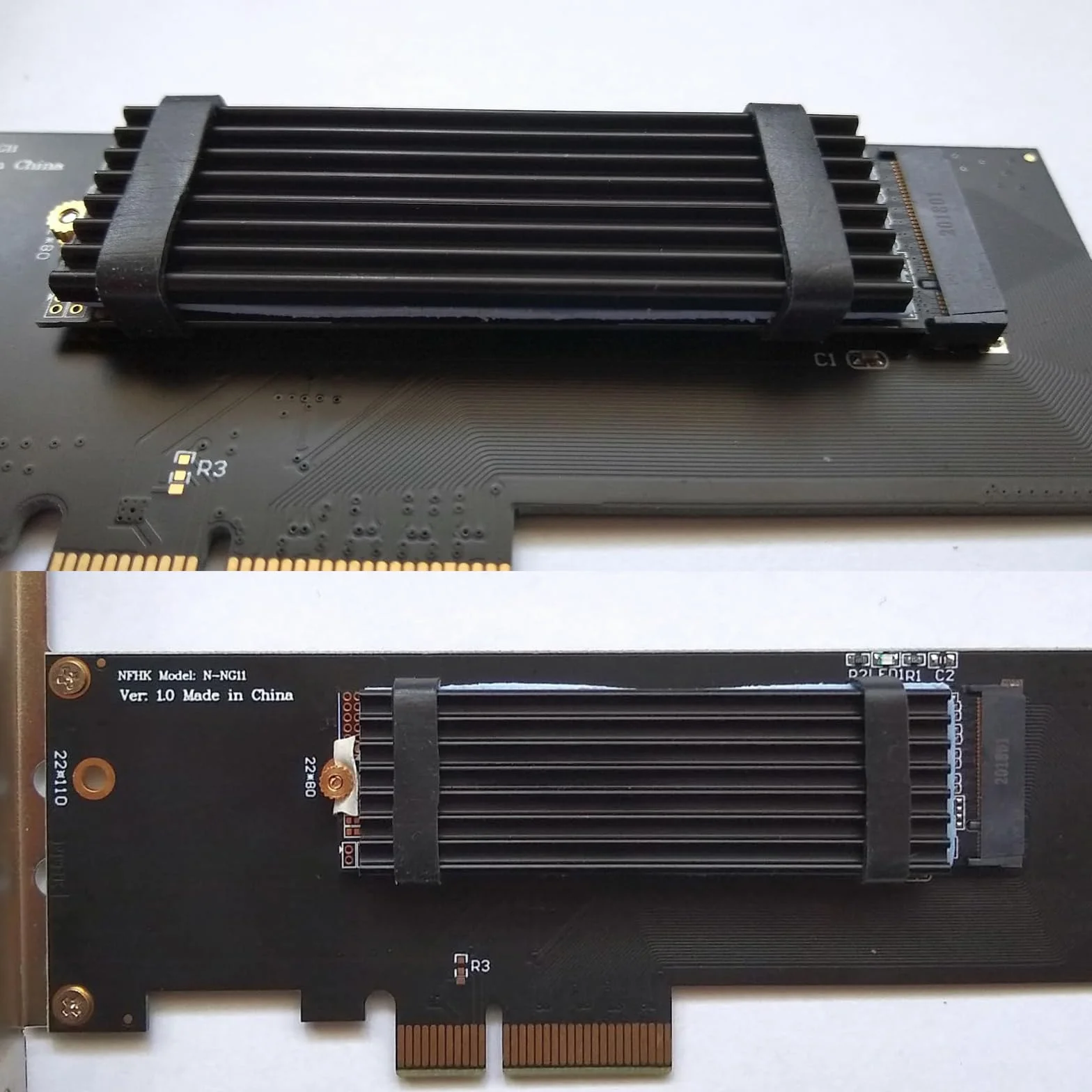 8 Pack M.2 2280 Nvme SSD dissipatore di Calore con Pad Termico Lega di Alluminio dissipatore di Calore di Raffreddamento per Computer Portatile, 70x22x3mm