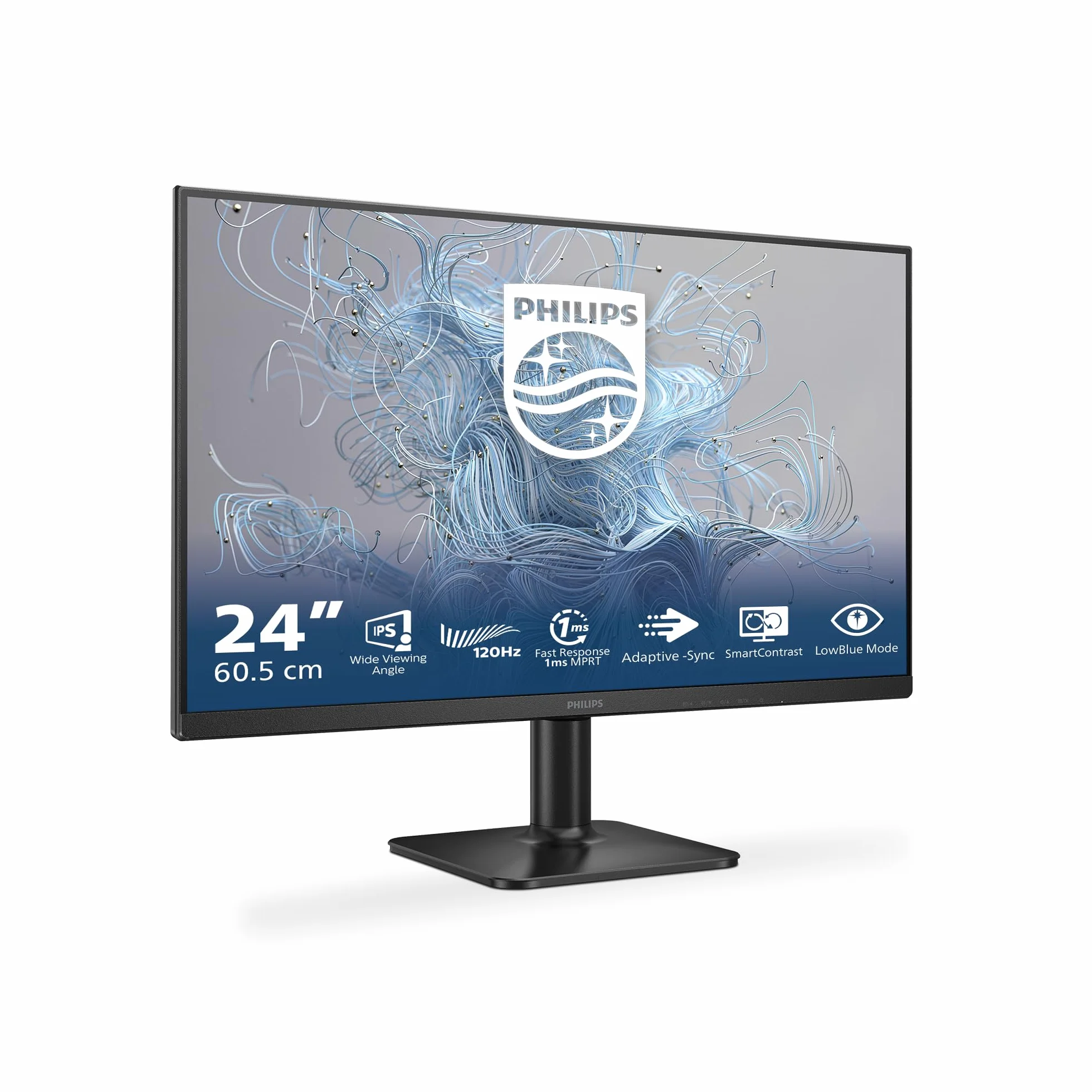 Philips 24E2N1110 - Monitor Full HD da 24 pollici, 120 Hz, sincronizzazione adattiva. (1920x1080, 1x D-Sub, 1x HDMI 1.4) nero