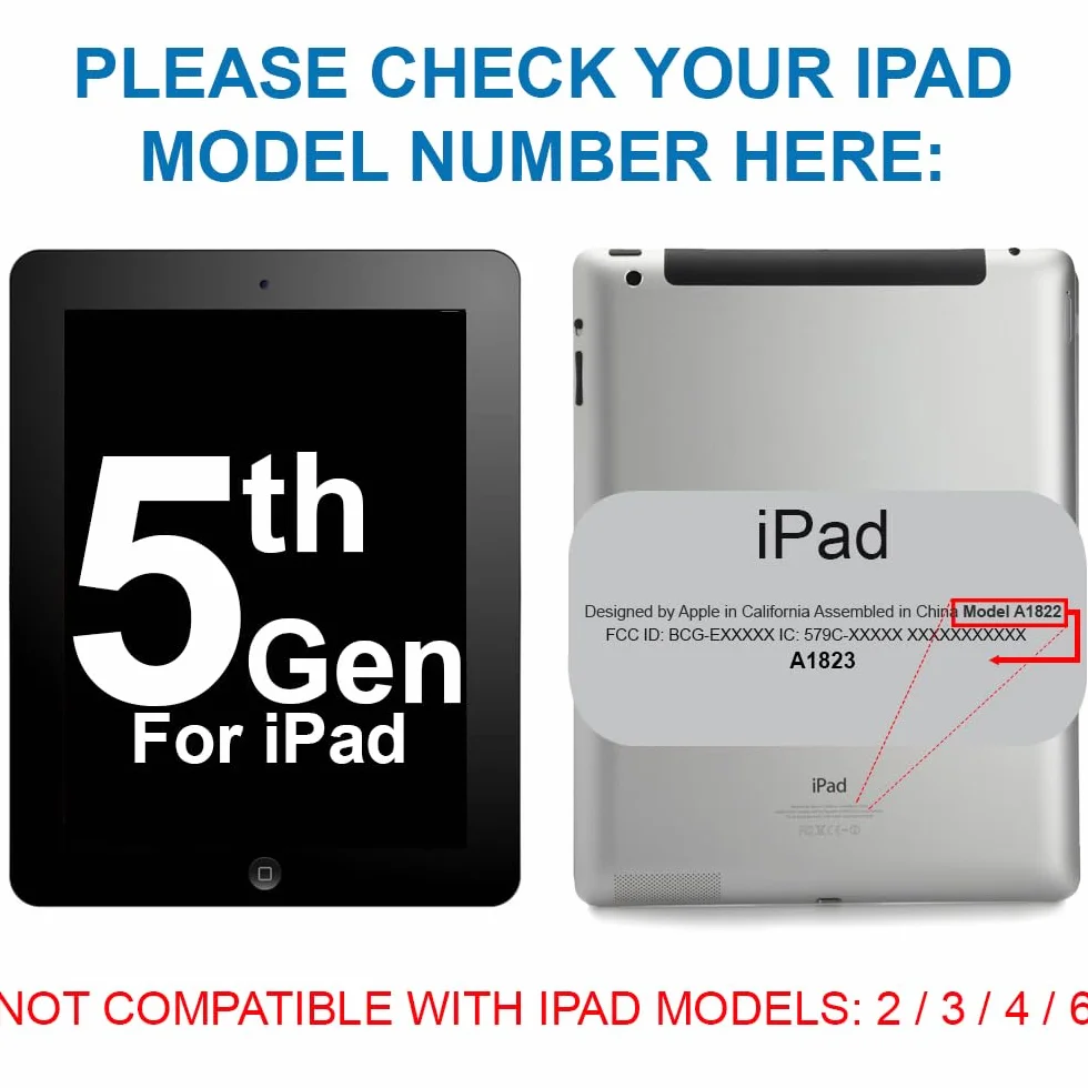 MMOBIEL Digitizer compatibile con iPad 5 2017 (nero) display touch screen da 9,7 pollici, con attrezzi inclusi