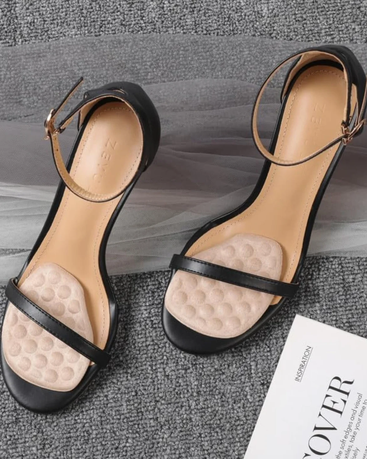 Solette Gel per Scarpe Cuscinetti Antiscivolo in Silicone 3 Paia Riutilizzabili