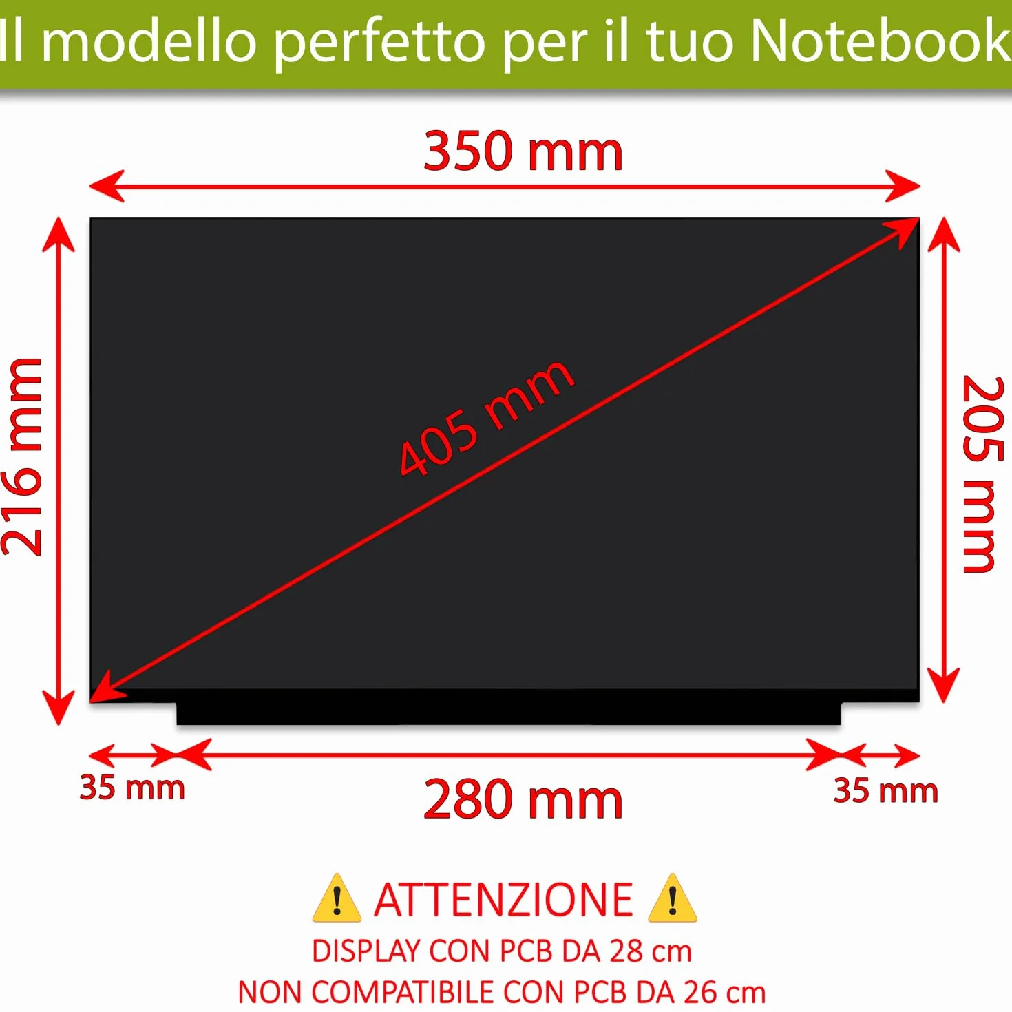 new net - Pannello Schermo Display LCD Compatibile con Notebook HP 15s-fq5015nl, 15s-fq5016nl, 15s-fq5022nl, 15s-fq5023nl [15.6 Pollici - FHD 1920 x 1080-30 Pin - 60Hz TN]