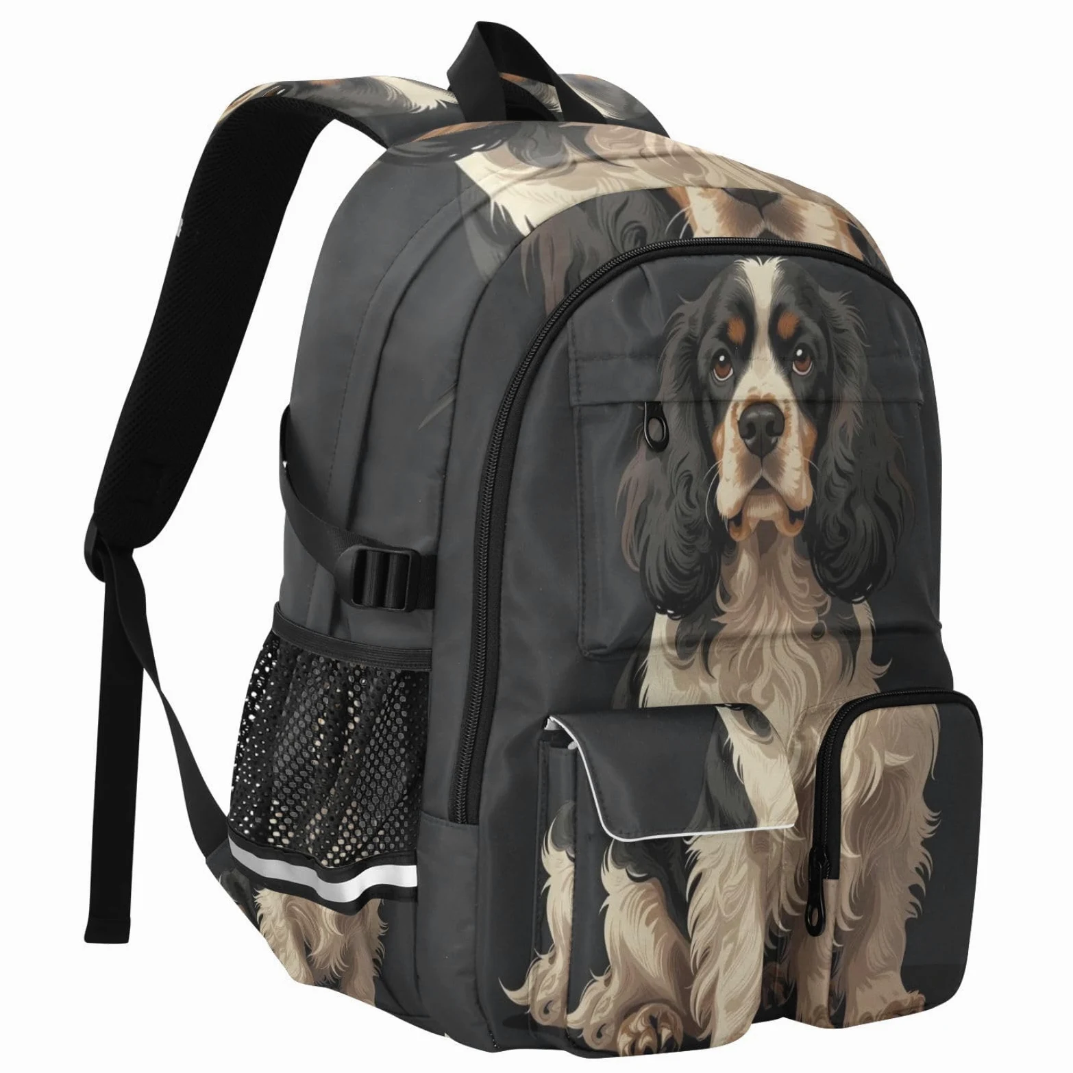 Zaini per computer portatile, borsa da lavoro universitaria con cane, 44,5 cm
