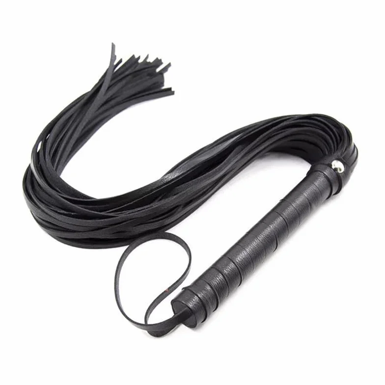 Frusta Classica in Imitazione di Pelle Multifunzionale per Equitazione, Accessorio Allenamento Sportivo Nero
