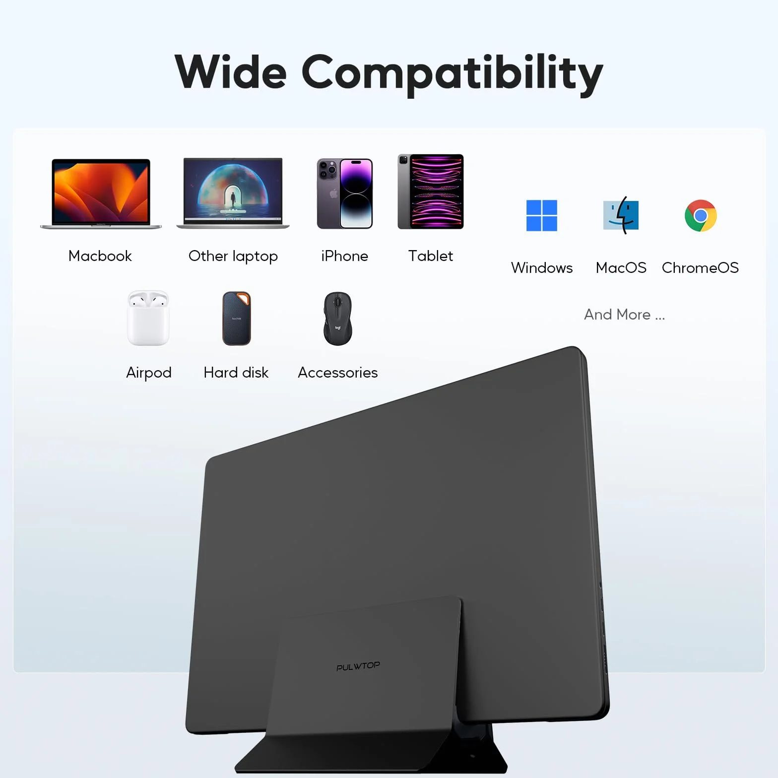 Verticale Docking Station, USB C Macbook Docking Station con M.2 NVMe SSD custodia(SSD non incluso), 4K e 60Hz, 2 porte USB C10 Gbit/s, Supporto Macbook Dock per laptop, Mac, Mac Min, Nero