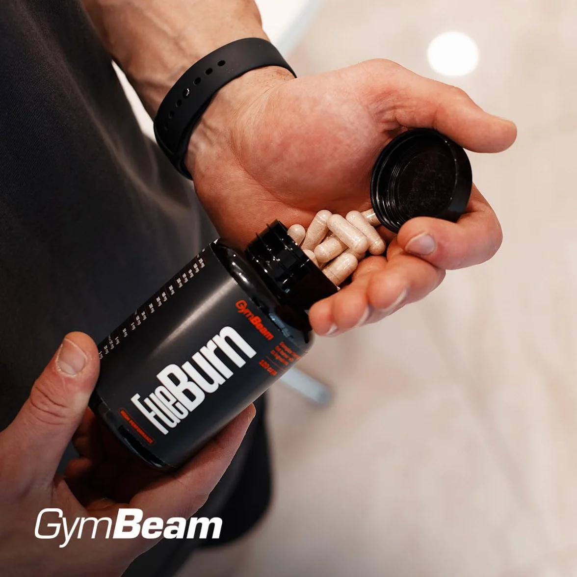 GymBeam FueBurn Bruciagrassi Termogenico Integratore Dimagrante con Tè Verde, Caffeina e Sinefrina, 60 Capsule
