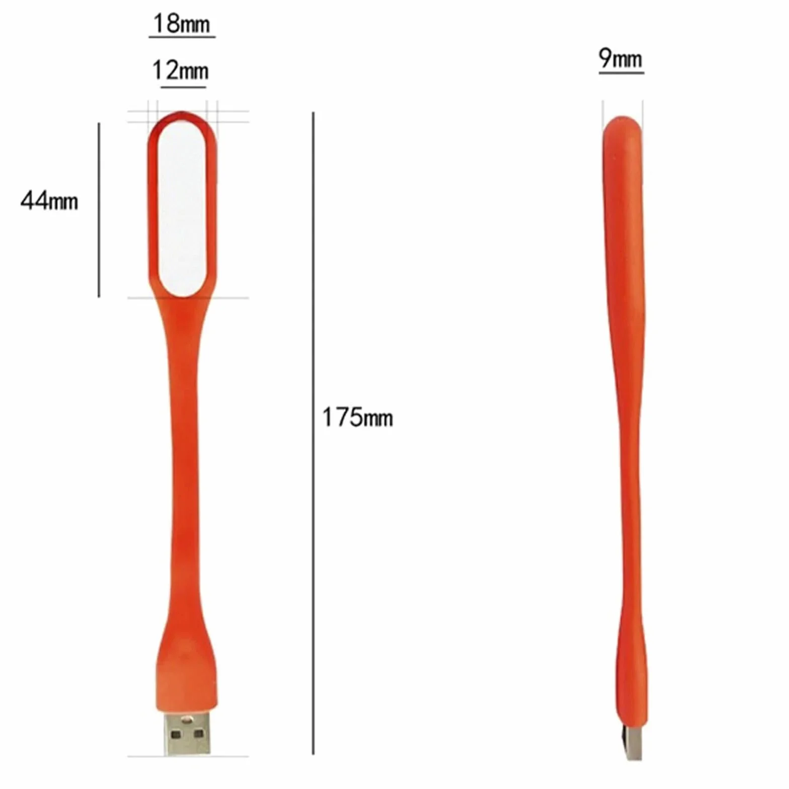 ELLENNE Lampada LED USB Portatile Flessibile Tastiera Laptop Luce ARANCIO | Lampada LED USB Portatile Flessibile per Tastiera e Laptop – Luce USB a Basso Consumo