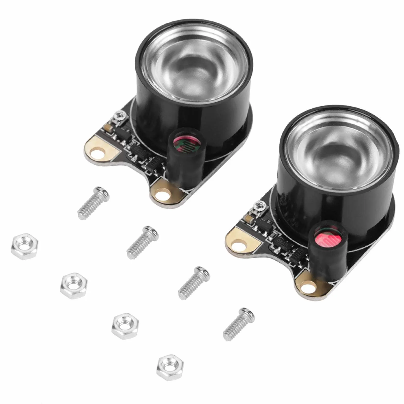 1 paio LED Fill Light Ir 850ir Night Visionss Camera Module Raspberry Pi Fill Light Ir Cut Camera Module Board Standard 5mp con viti e dadi per Raspberry Pi 3/2/b+