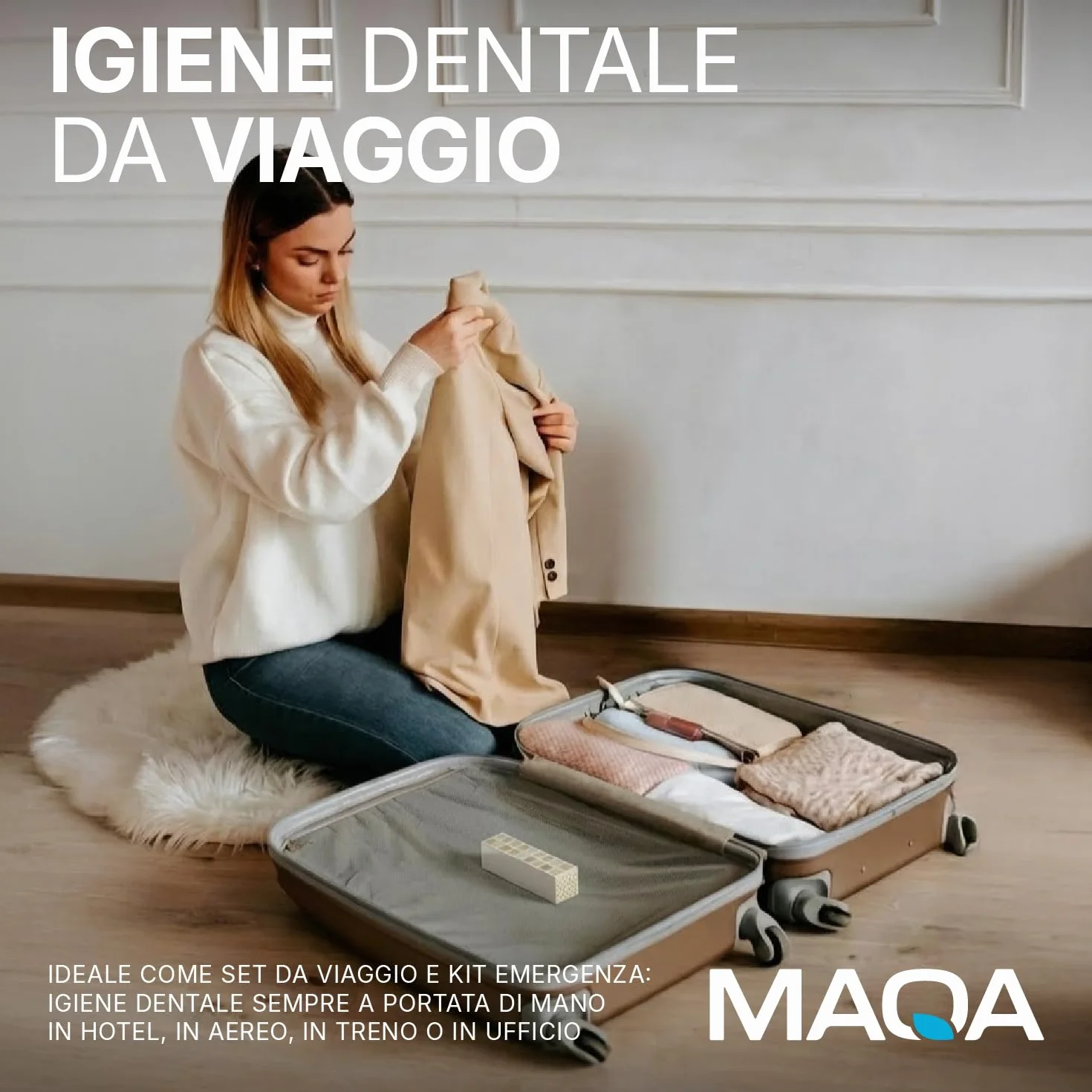 Set Cortesia Hotel B&B - Kit Pulizia Denti 20 Pezzi: Spazzolino con Coprisetola 14 cm + Dentifricio Menta al Fluoro 7 ml, Igiene Orale Ospiti Viaggi