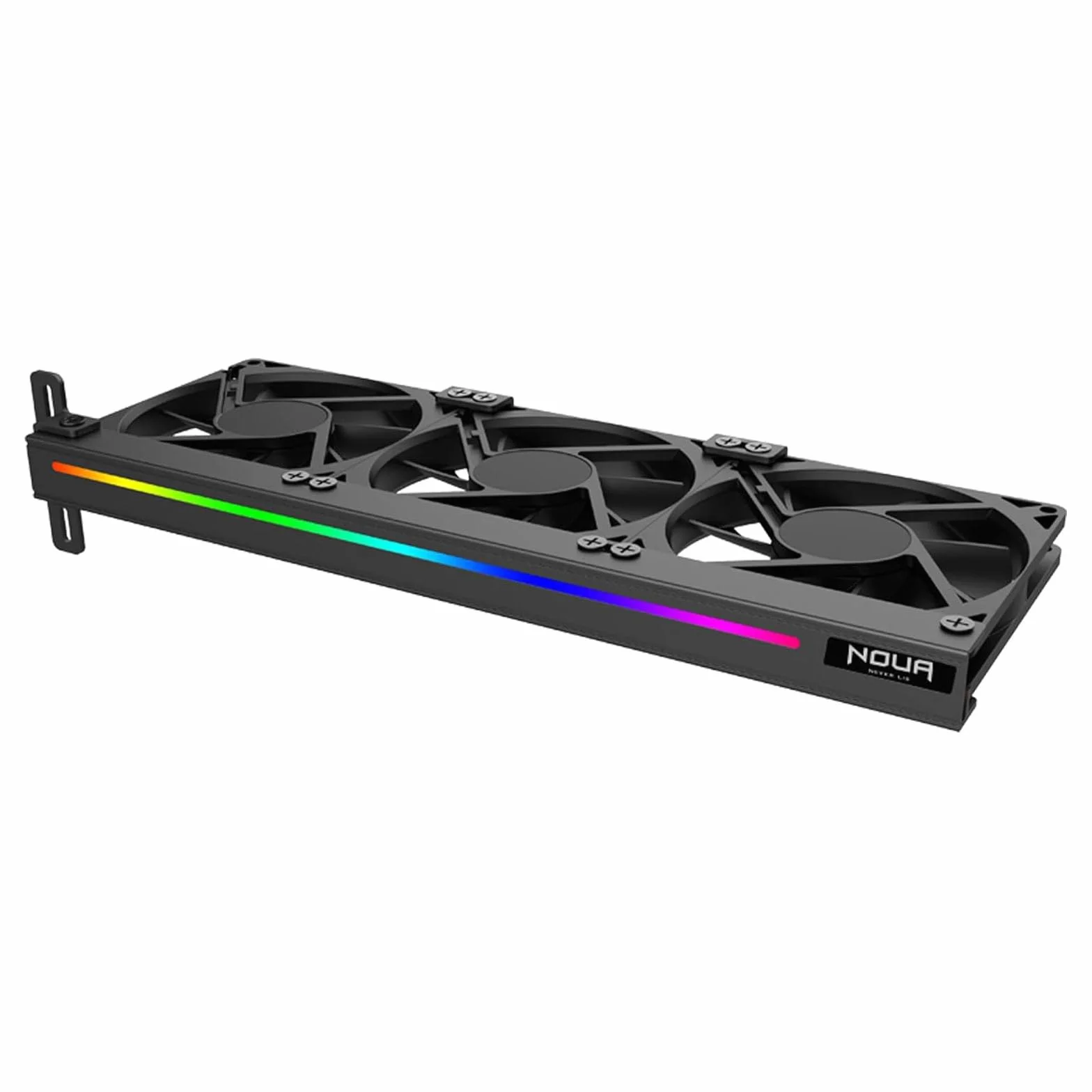 Noua Monsoon ARGB Supporto per Scheda Grafica ARGB 5V 3Pin con 3 Ventole da 90 mm, Dissipatore di Calore GPU, Supporta Scheda Madre Aura 5V, Montaggio PCI Facile Installazione