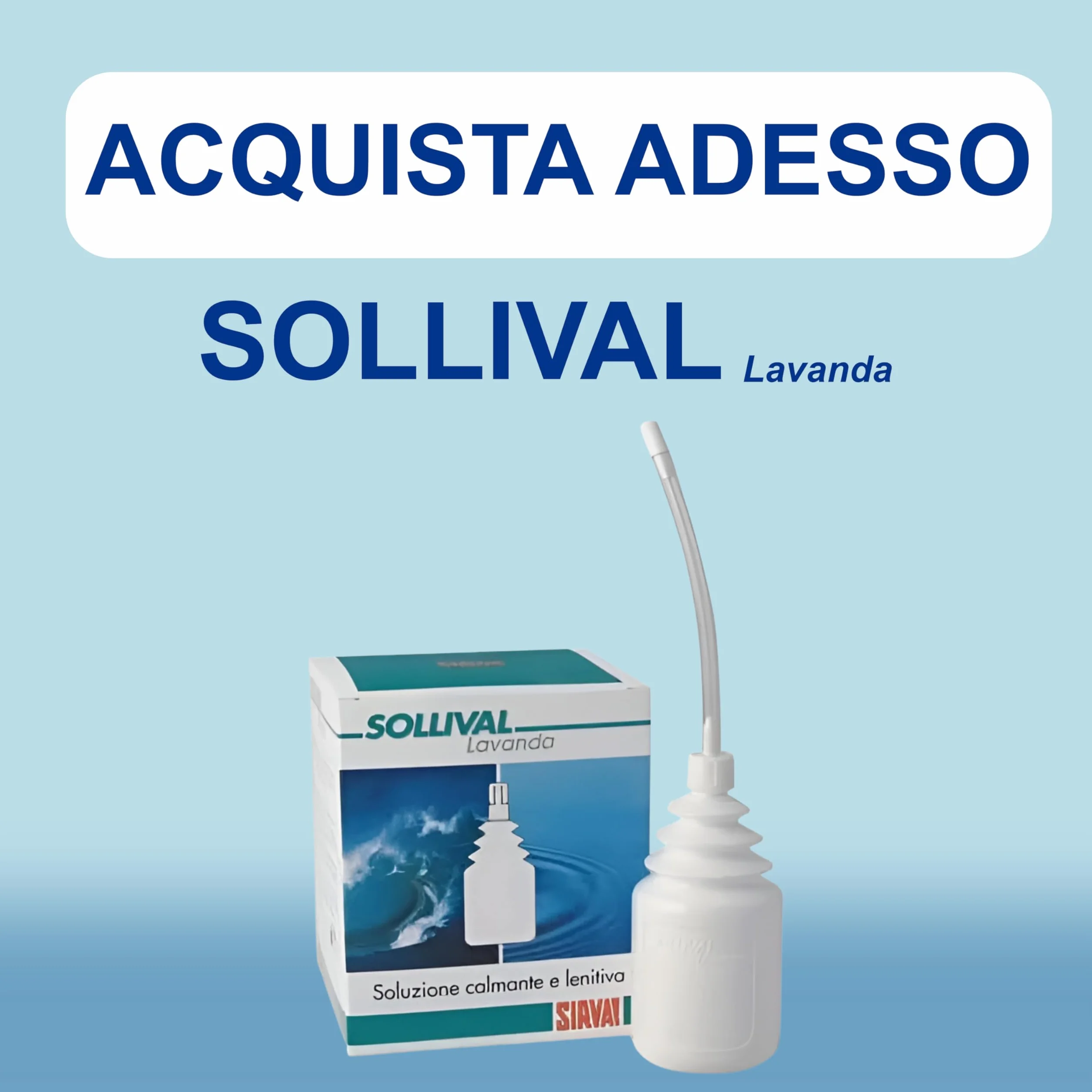 SOLLIVAL LAVANDA Soluzione Vaginale Calmante e Rigenerante 4x100ml Dispositivo Medico