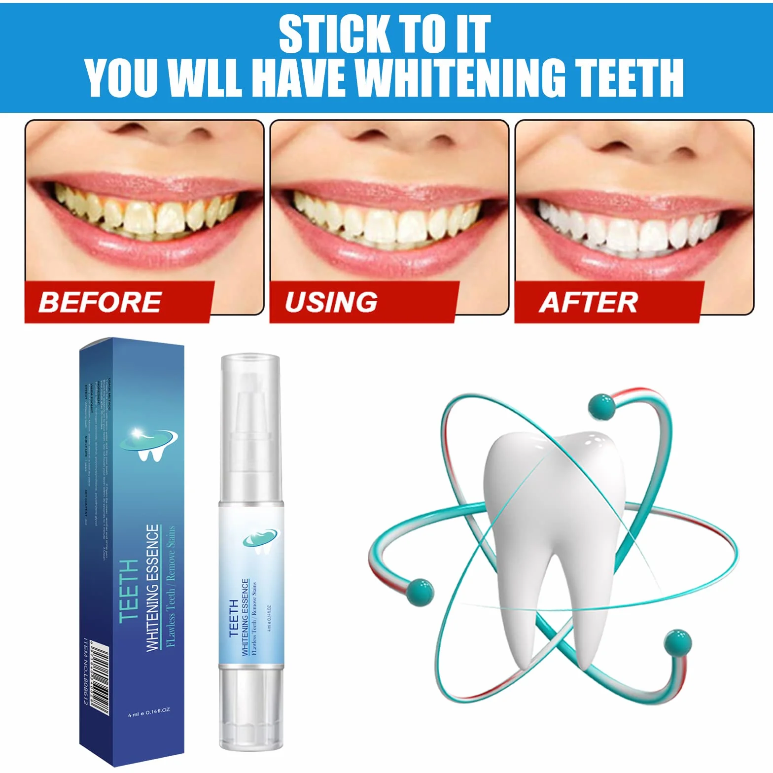 Penna Sbiancante per Denti Miioto 5 ml Rimuovi Macchie Non Aromatizzato