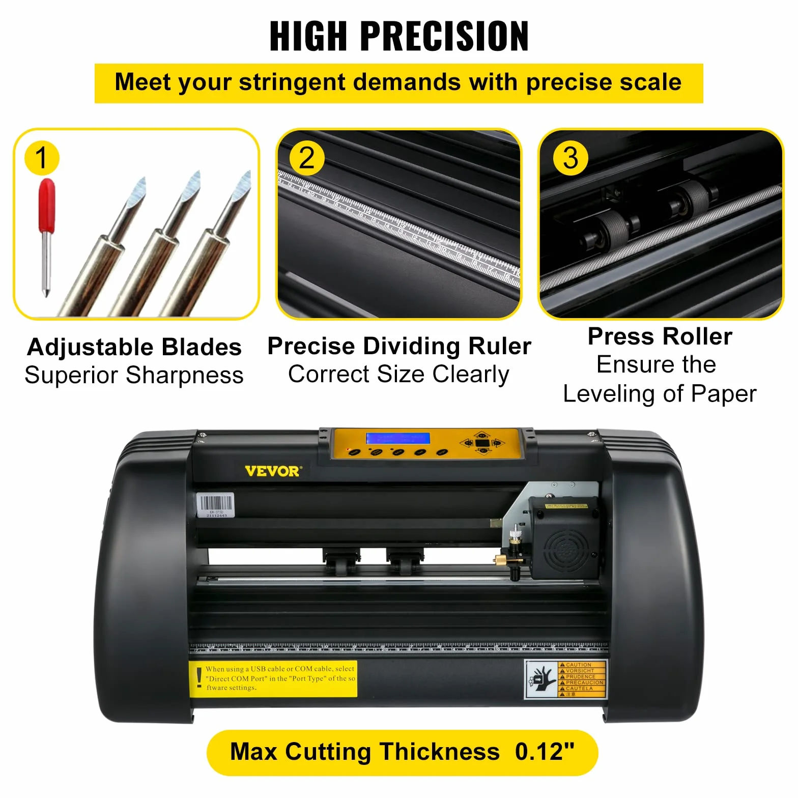 VEVOR Plotter da Taglio in Vinile Macchina con Plotter Signmaster Software Plotter Prefessionale Macchina con Supporto Taglierina per Vinile