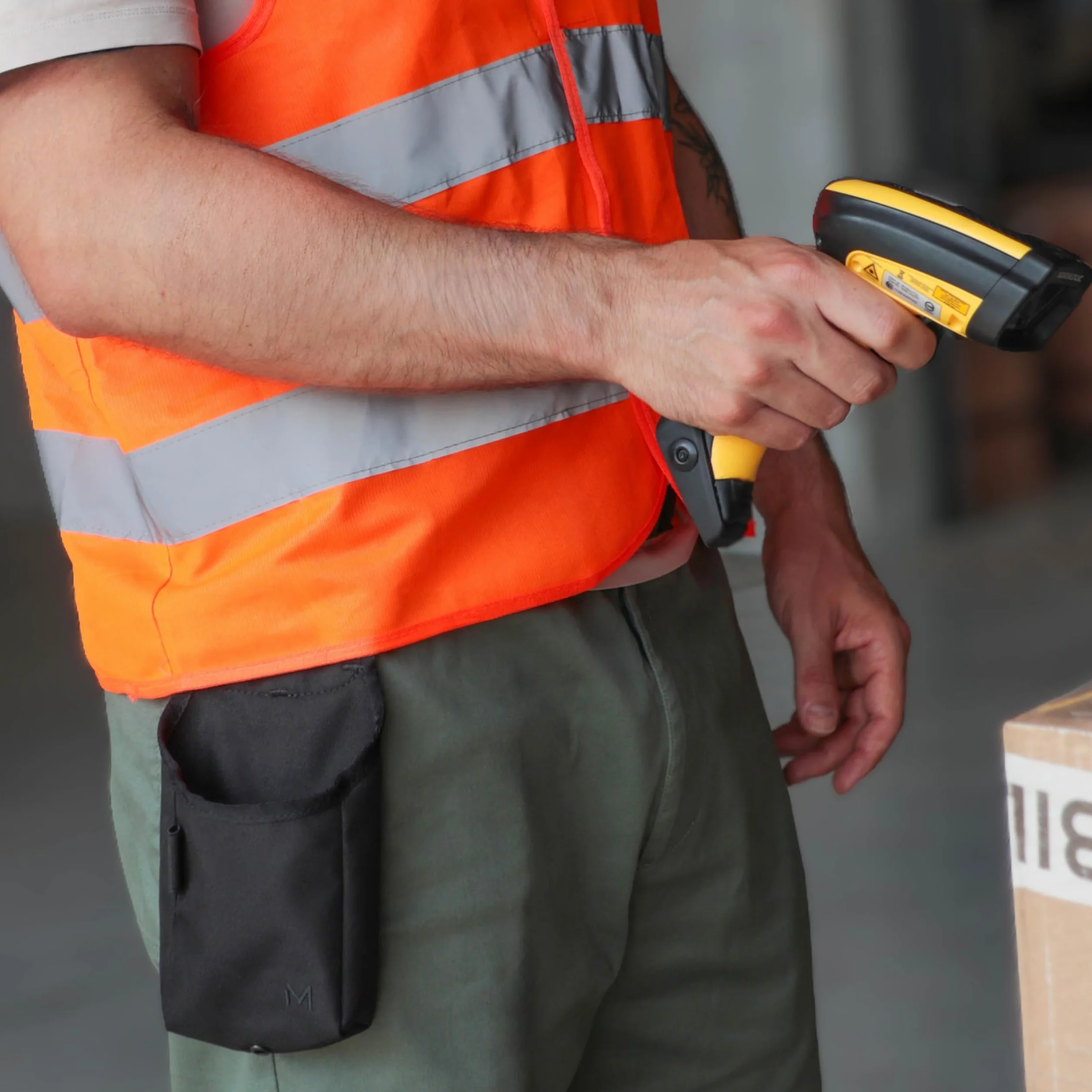 MOBILIS Holster per Lettore di Carte con Cintura Custodia Universale per Terminali di Pagamento 11 x 27 x 5 cm