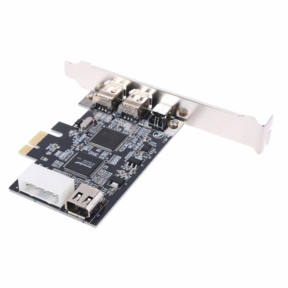 PCIe 3 Porte Firewire Cavo Scheda di Espansione PCI Per Express 1394B & 1394A XIO2213B Chipset Adattatore Per PC Desktop Usb 3.0 Pcie Scheda di Espansione Basso Profilo