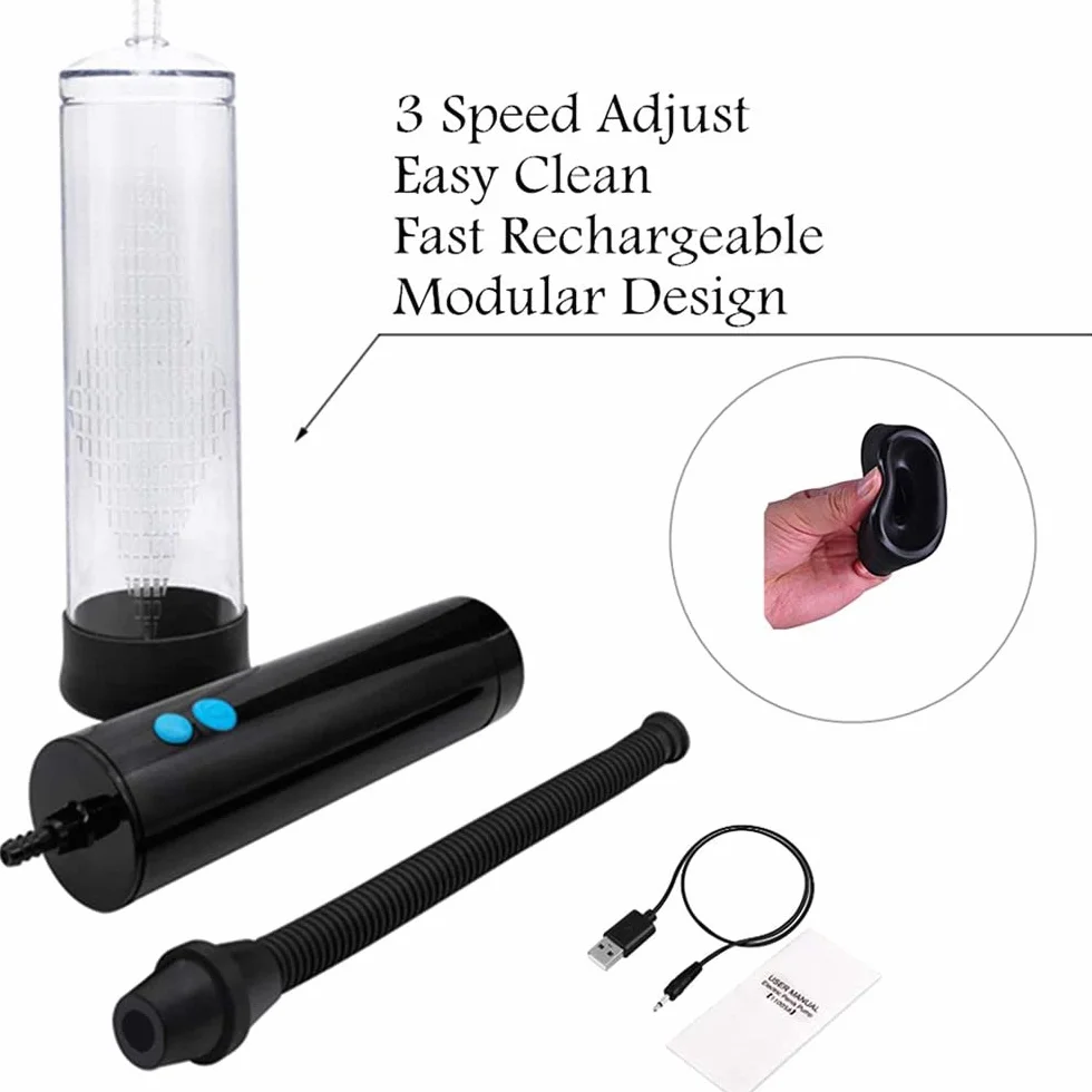 ELETTRO SVILUPPATORE A POMPA SVILUPPATRICE MASCHILE ASPIRAZIONE AUTOMATICA RICARICABILE USB