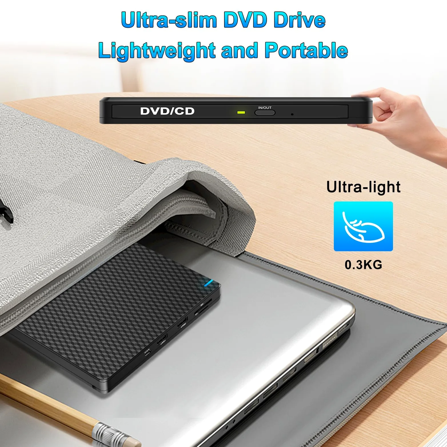Unità CD DVD esterna per computer portatile