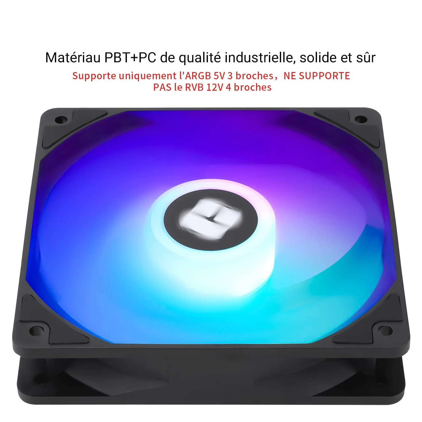TR TL-C12C-S X5 CPU Air Fan 120mm ARGB Case Cooler Fan, Ventilatore per computer silenzioso PWM con cuscinetto S-FDB, Ventola di raffreddamento velocità fino a 1550 rpm