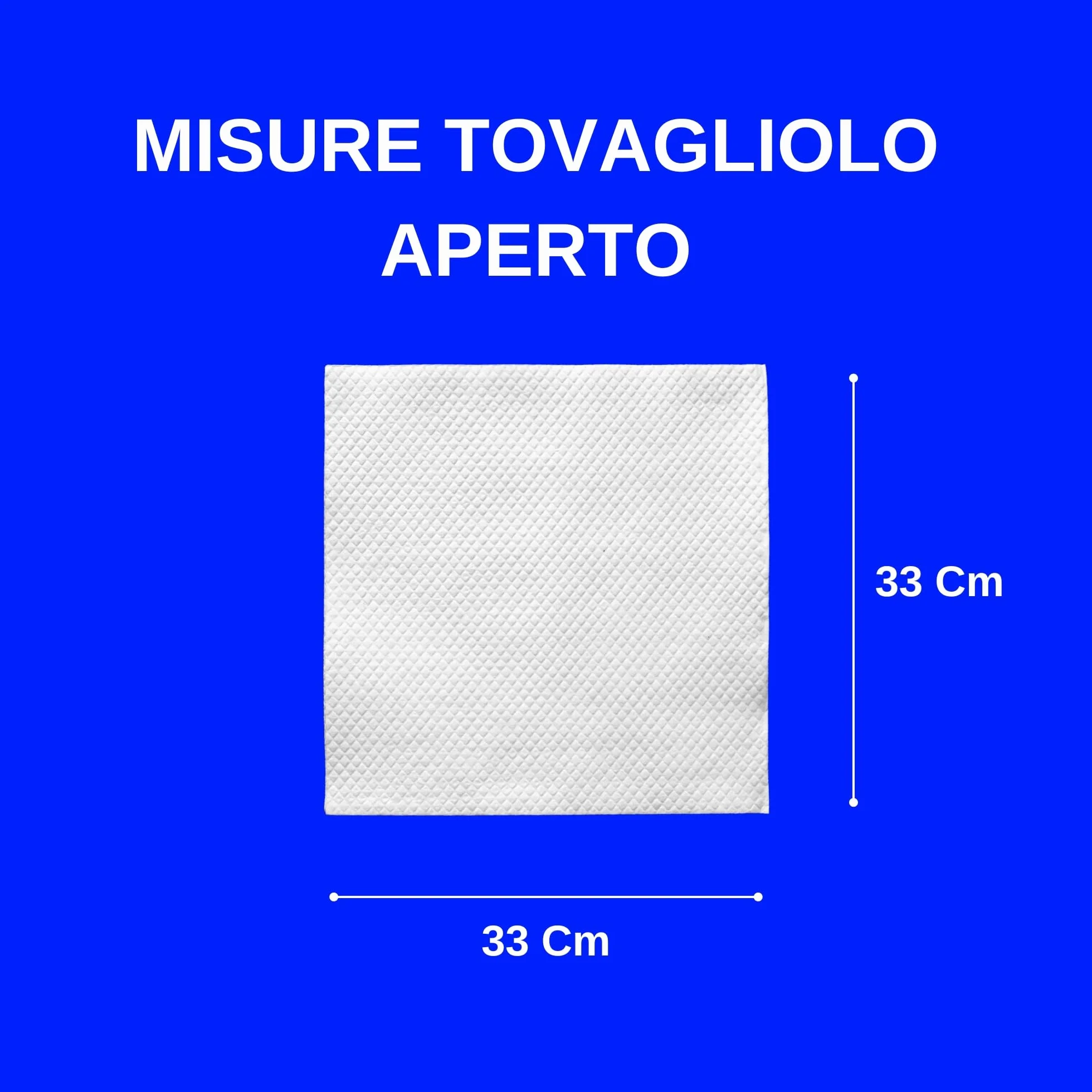 Tovaglioli di Carta Monovelo Bianchi 33x33 1500 Pezzi Made in Italy