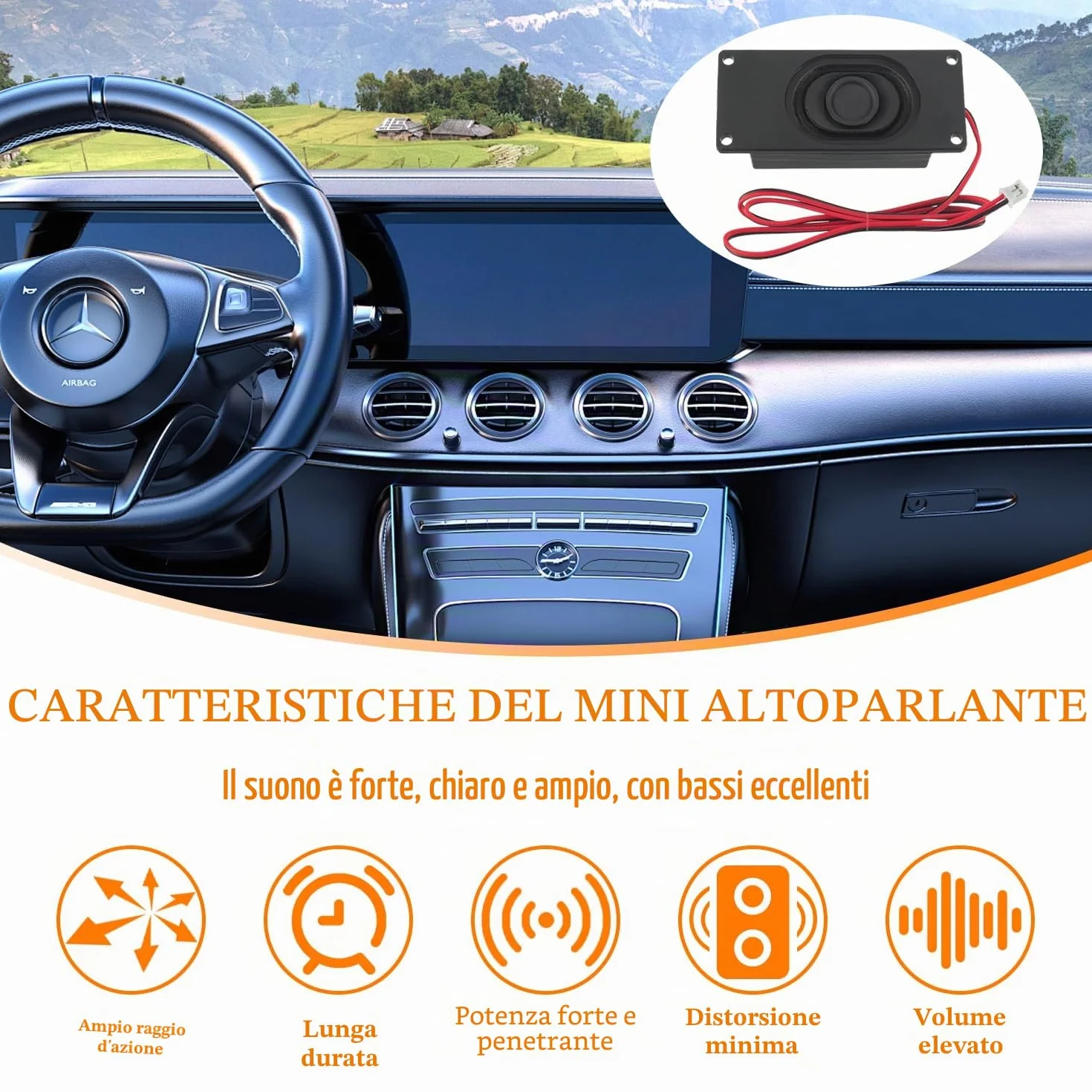 Altoparlante 3W 8 Ohm JST-PH2.0 per Arduino Progetti elettronici 4 Pezzi