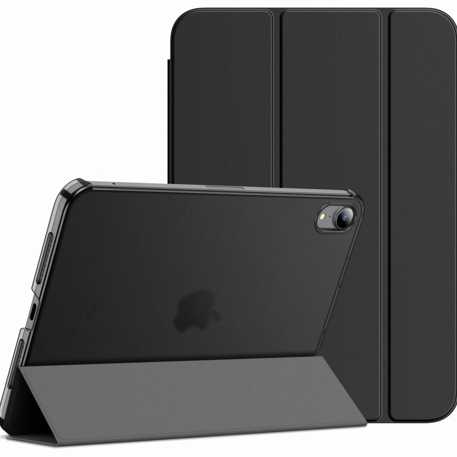 JETech Custodia iPad mini A17 Pro 2024 7a Generazione mini 6 2021 6a Generazione Supporto Sottile Retro Rigido Cover Auto Svegliati Sonno Nero